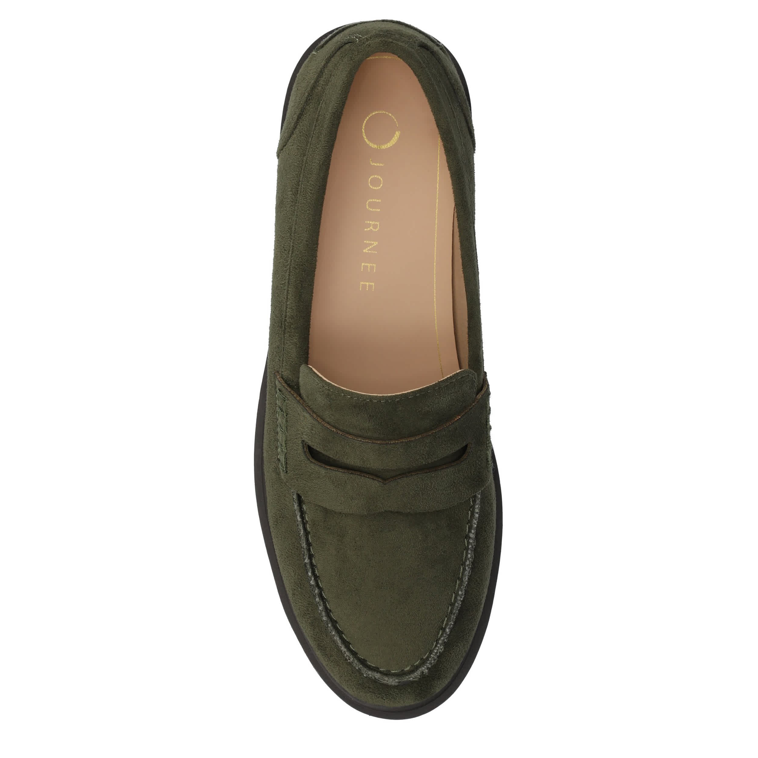 JOURNEE COLLECTION-WOMENS BROOKS LOAFER-OLIVE & 