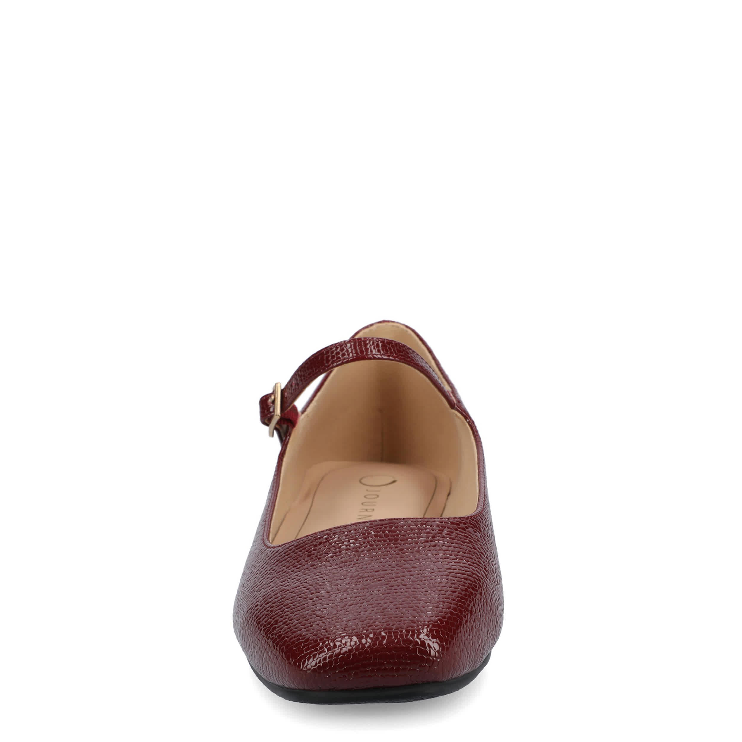 JOURNEE COLLECTION-WOMENS CARRIE FLAT-BURGUNDY & 