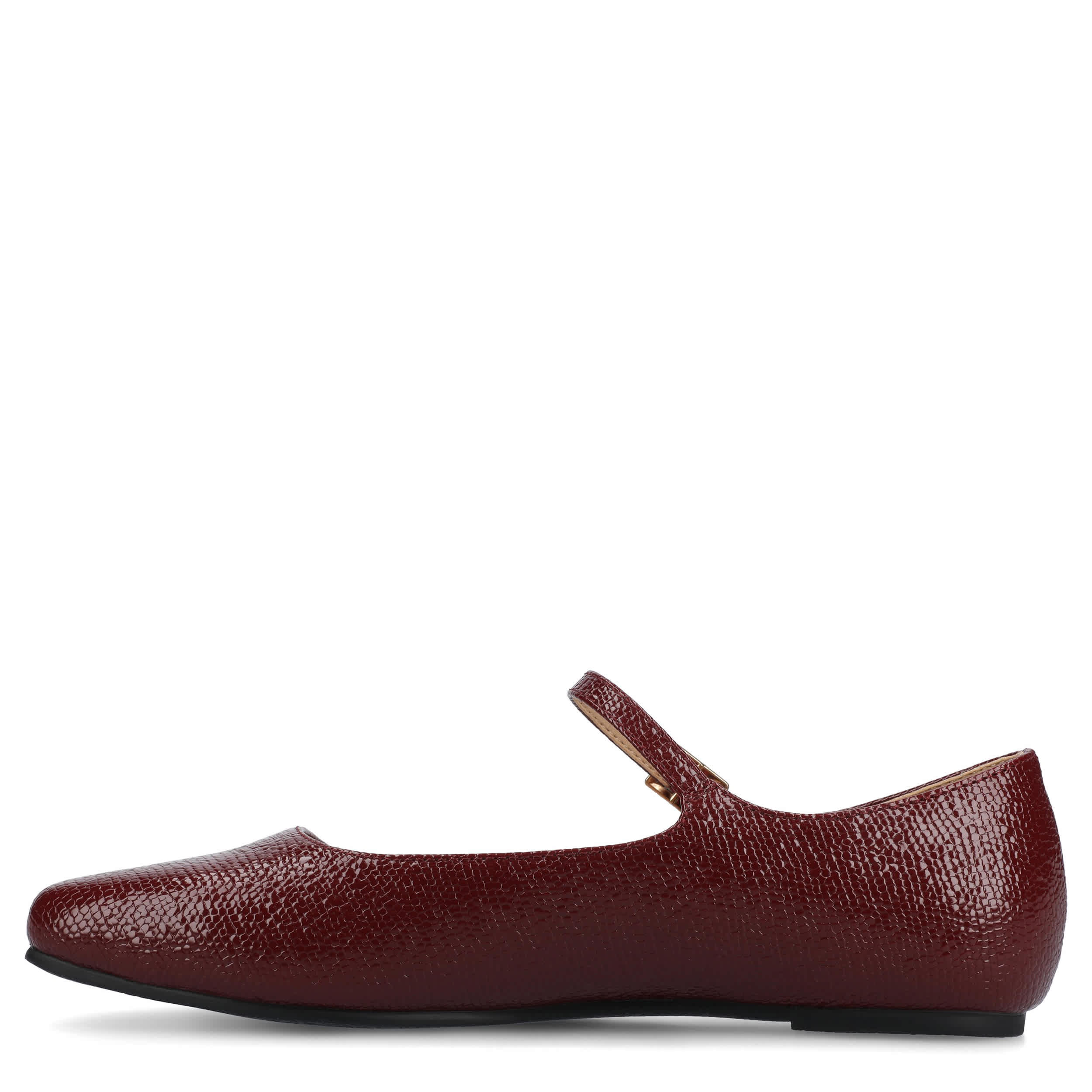 JOURNEE COLLECTION-WOMENS CARRIE FLAT-BURGUNDY & 