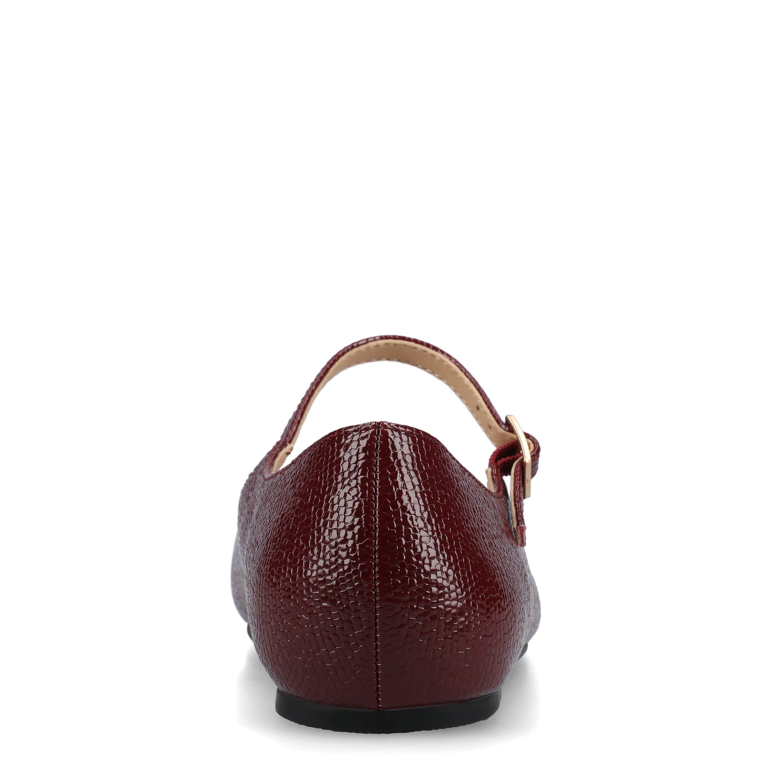 JOURNEE COLLECTION-WOMENS CARRIE FLAT-BURGUNDY & 