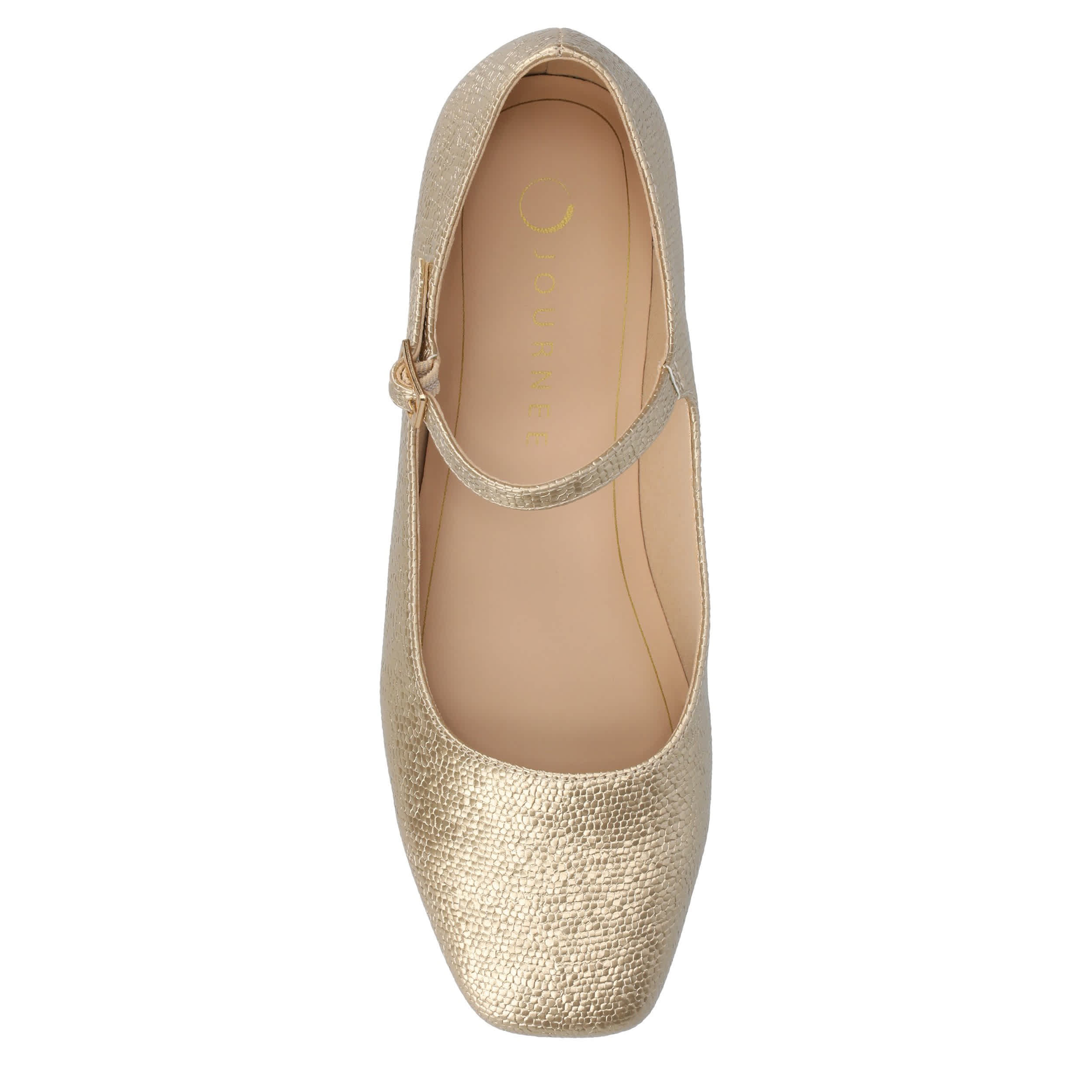 JOURNEE COLLECTION-WOMENS CARRIE FLAT-CHAMPAGNE & 