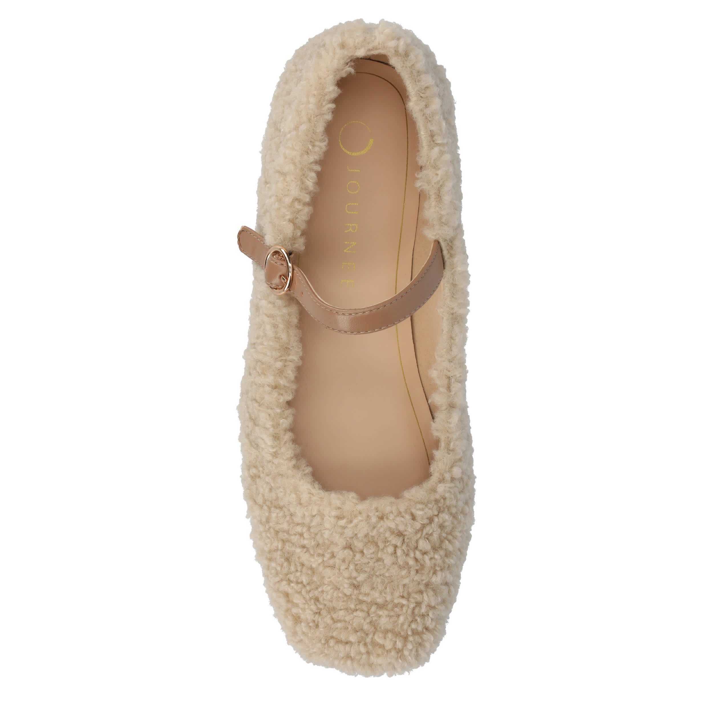 JOURNEE COLLECTION-WOMENS CARRIE FLAT-NATURAL & 