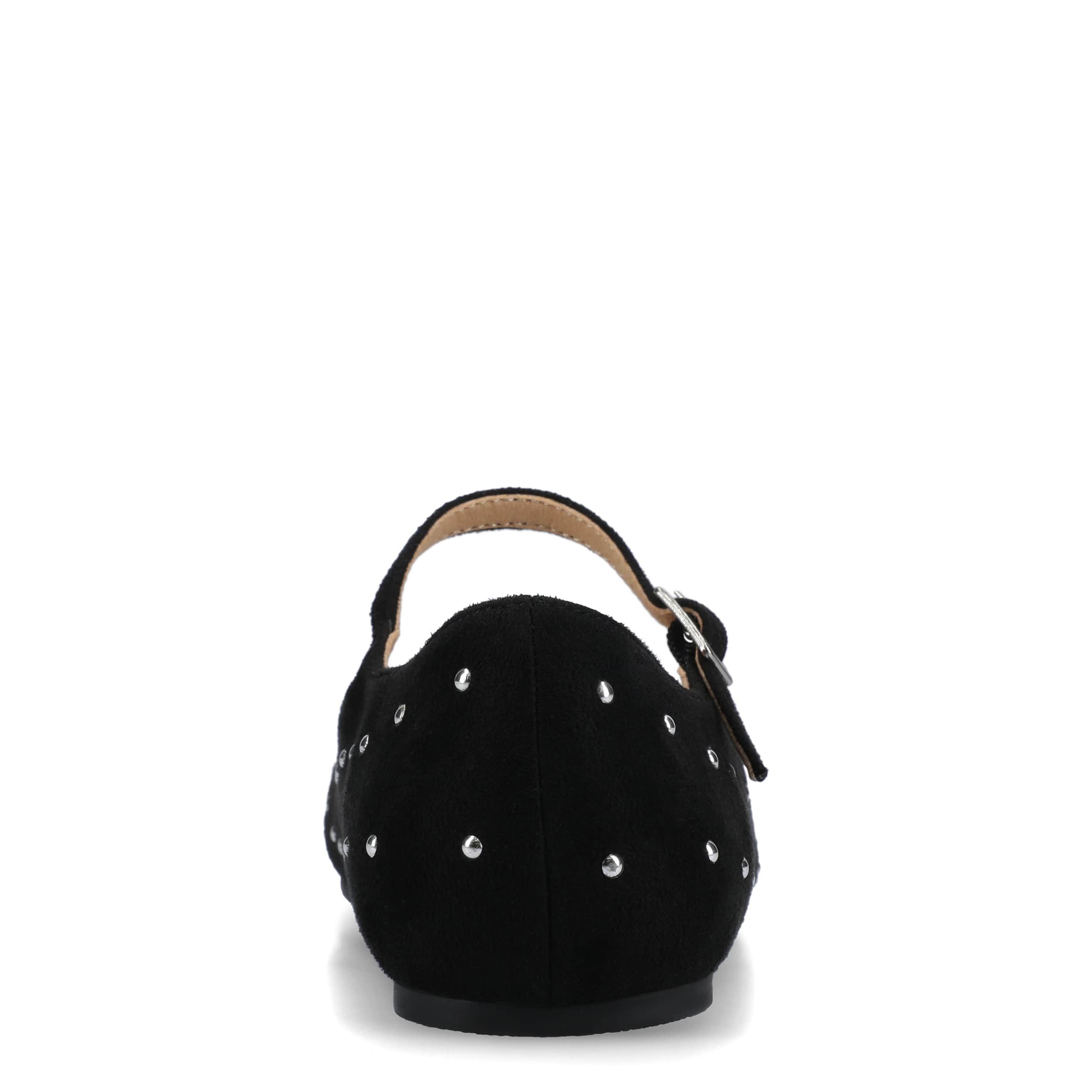 JOURNEE COLLECTION-WOMENS CARRIE FLAT-BLACK & MED METALLIC