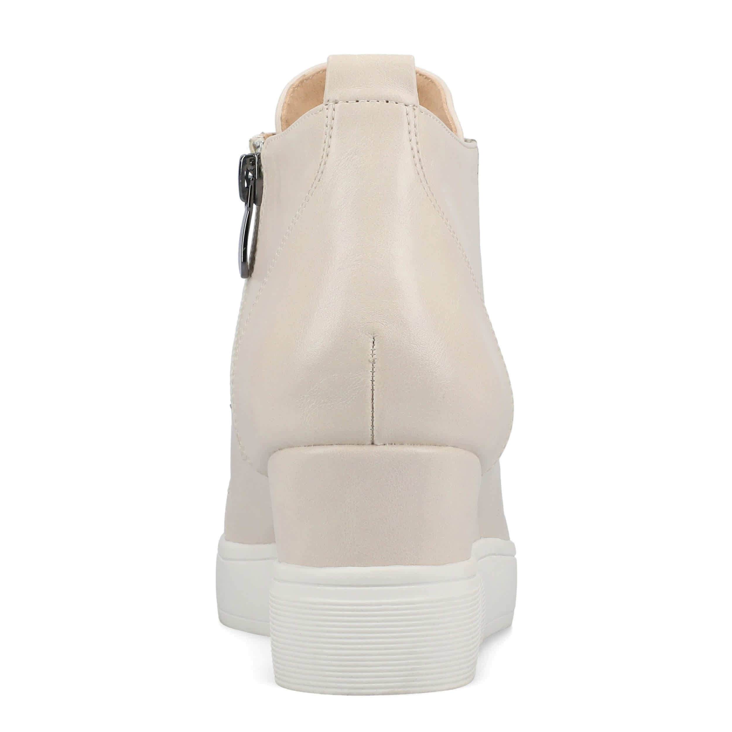 JOURNEE COLLECTION-WOMENS CLARA WEDGE SNEAKER-BEIGE & 
