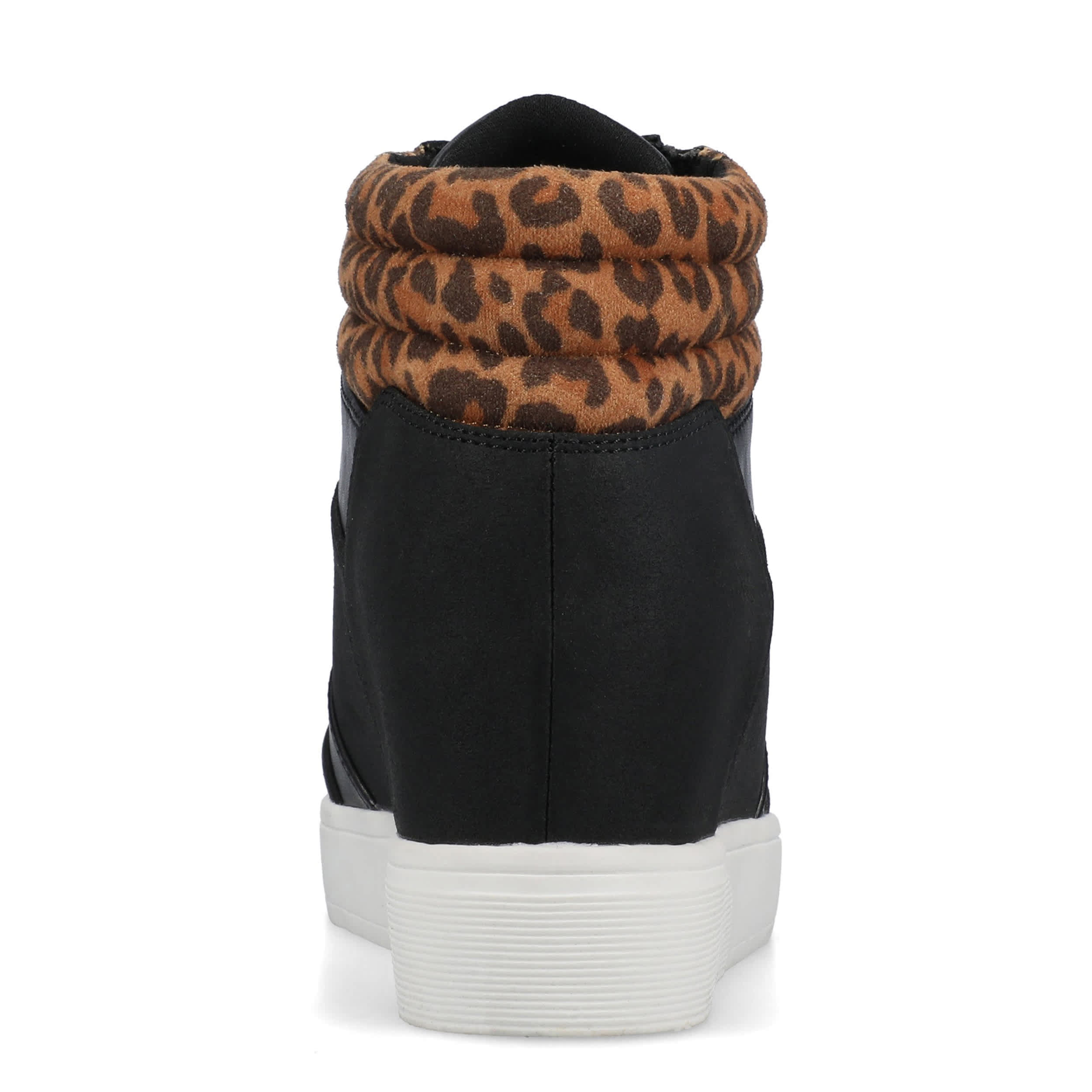 JOURNEE COLLECTION-WOMENS CLARITY WEDGE SNEAKER-LEOPARD & CAMEL