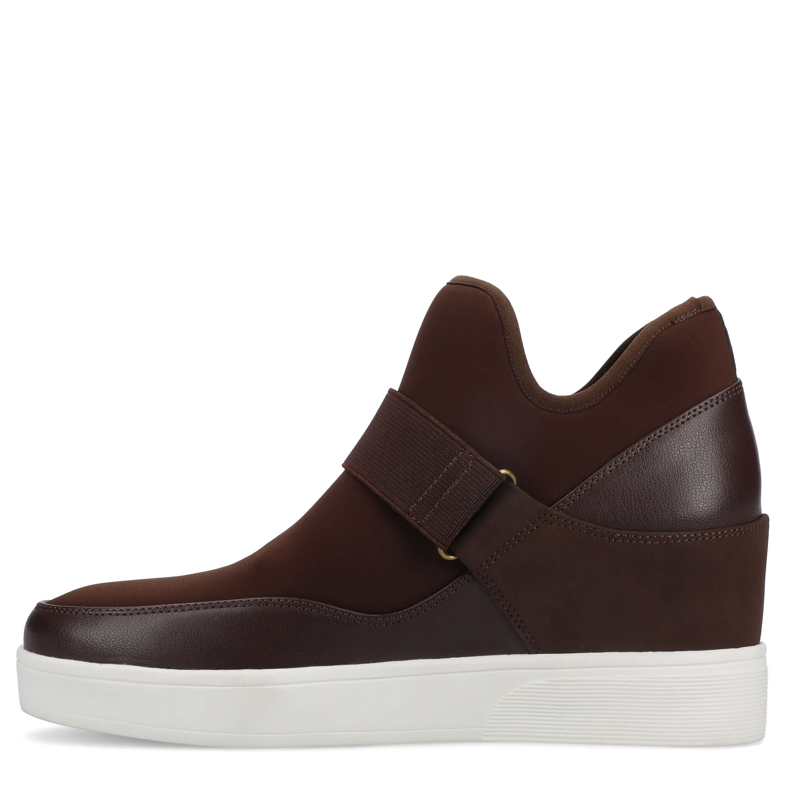 JOURNEE COLLECTION-WOMENS DAMARI WEDGE SNEAKER-CHOCOLATE & 
