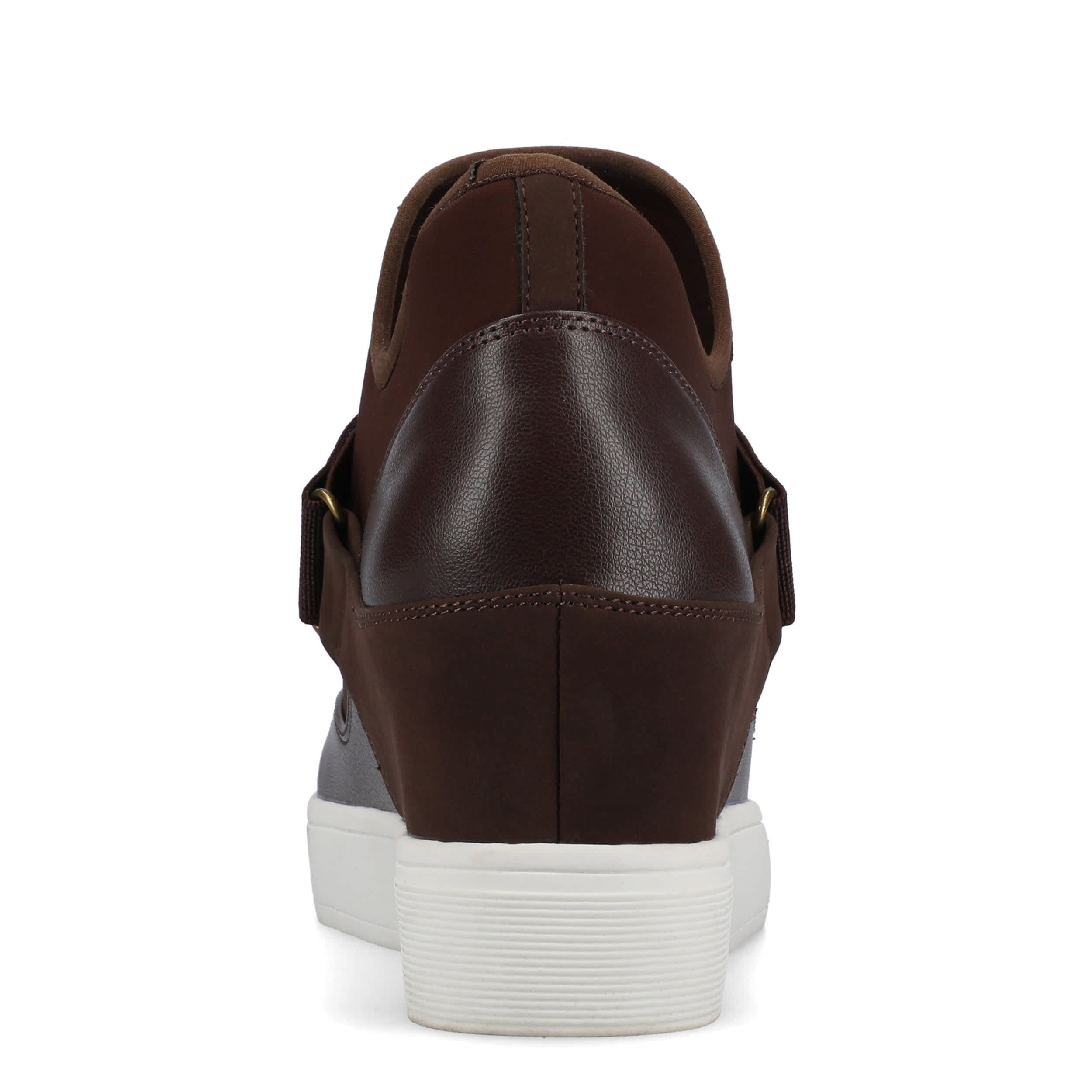JOURNEE COLLECTION-WOMENS DAMARI WEDGE SNEAKER-CHOCOLATE & 