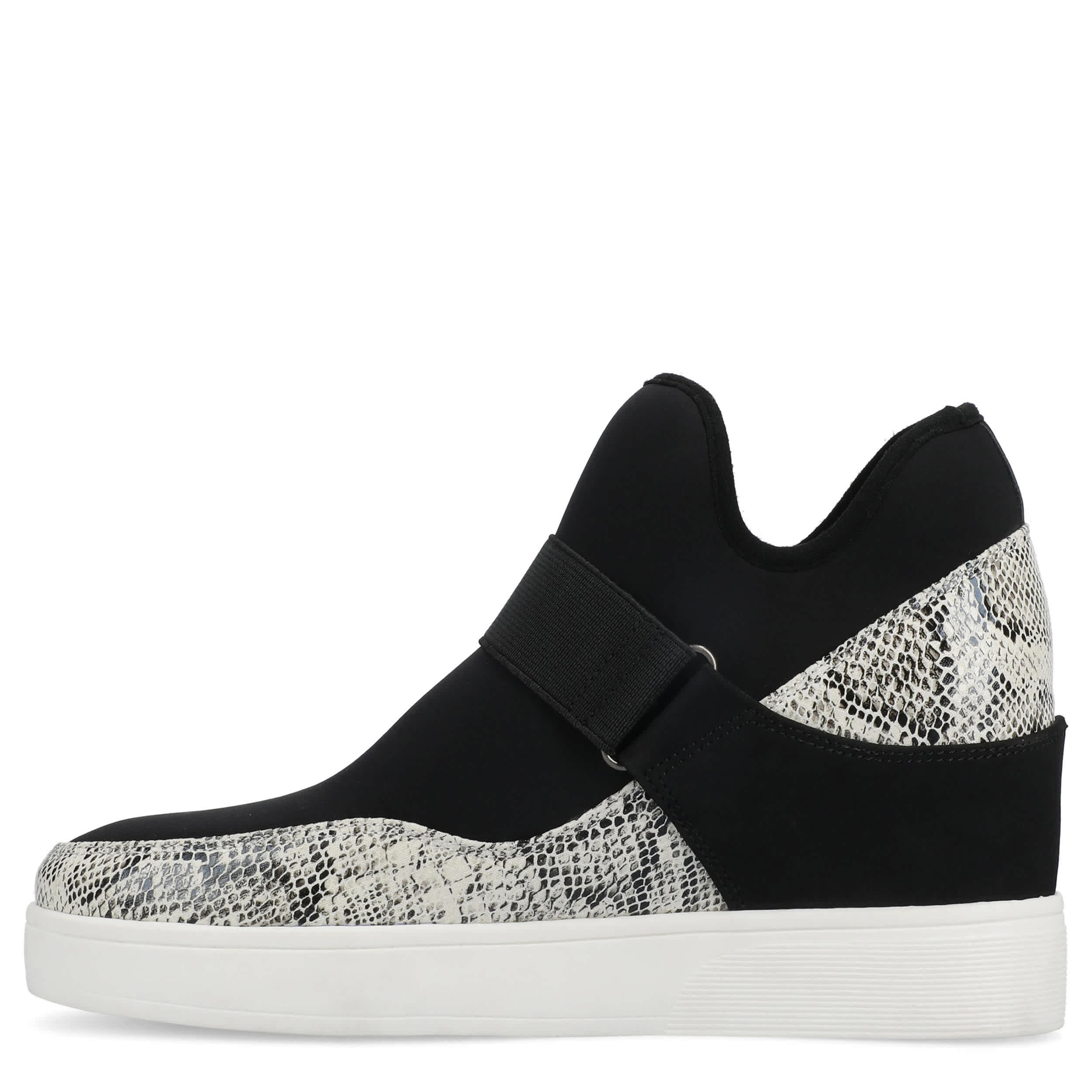 JOURNEE COLLECTION-WOMENS DAMARI WEDGE SNEAKER-SNAKE & 