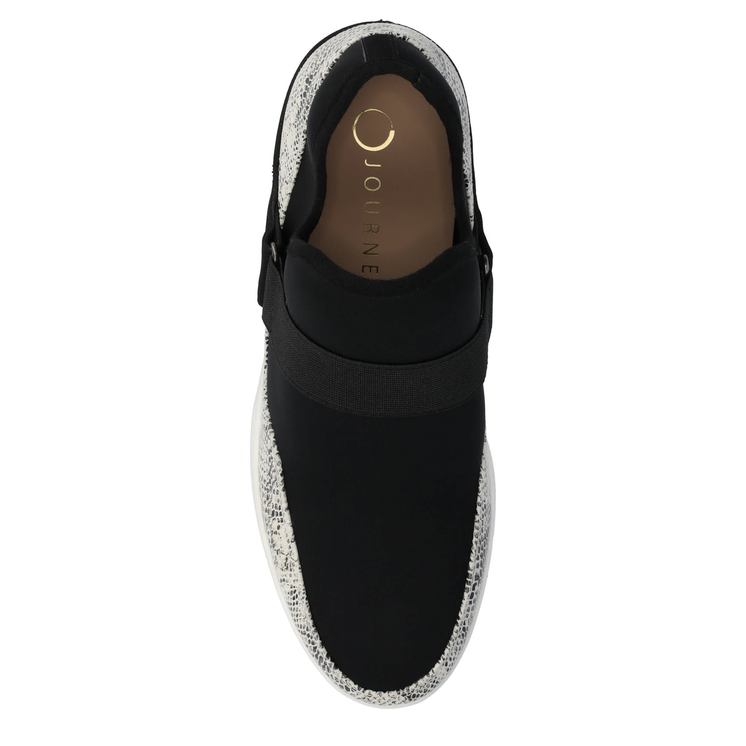 JOURNEE COLLECTION-WOMENS DAMARI WEDGE SNEAKER-SNAKE & 