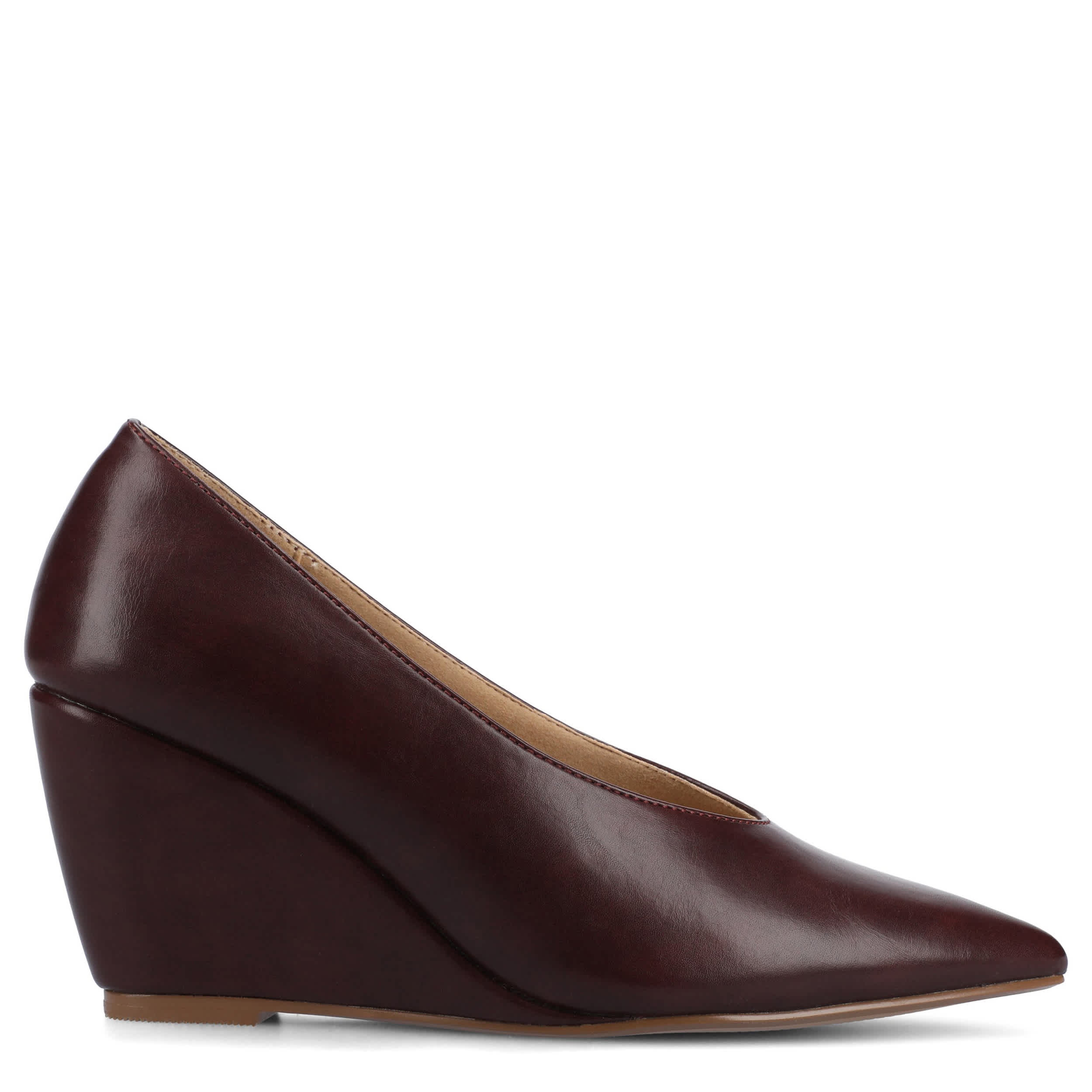 JOURNEE COLLECTION-WOMENS DANIKA WEDGE-BURGUNDY & 
