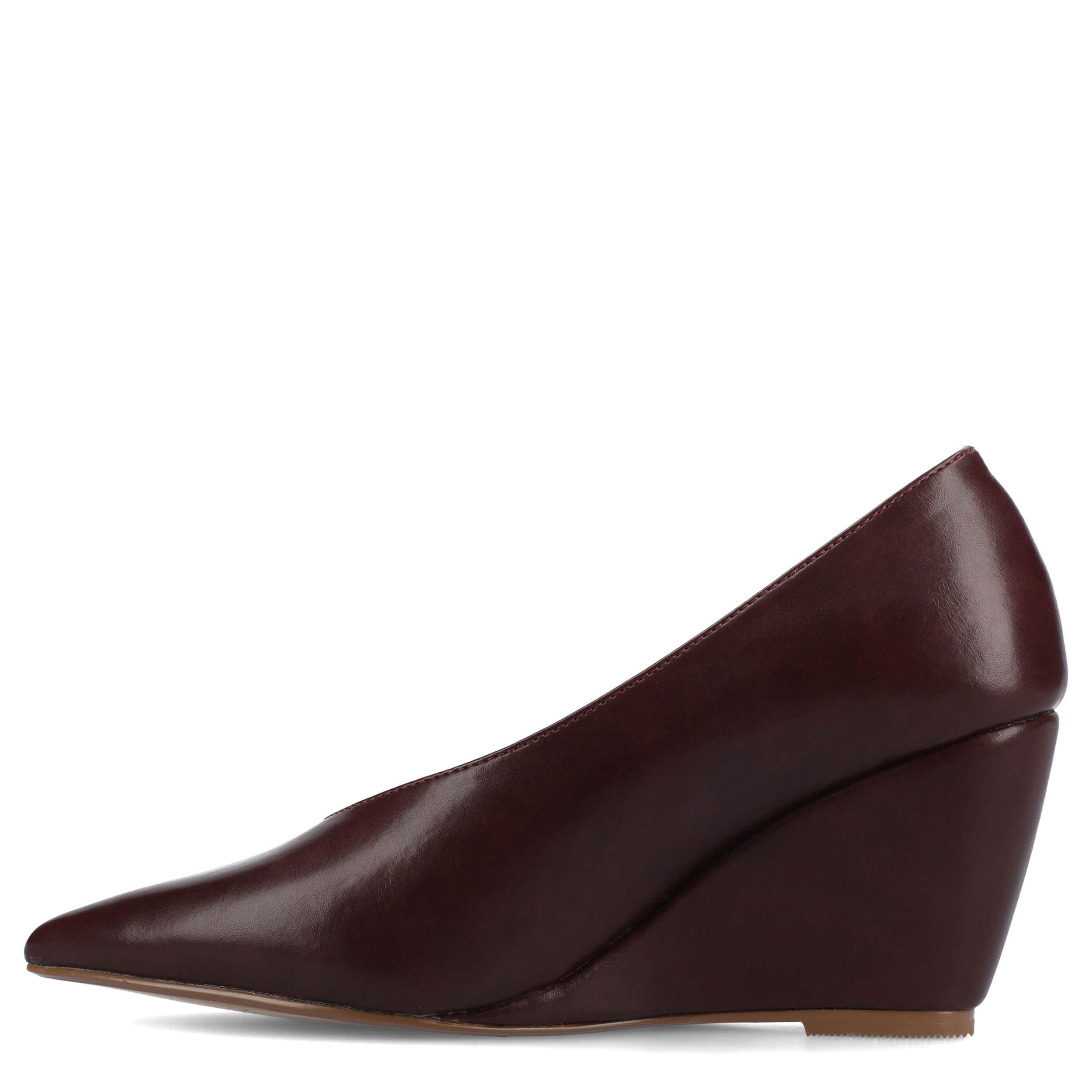JOURNEE COLLECTION-WOMENS DANIKA WEDGE-BURGUNDY & 