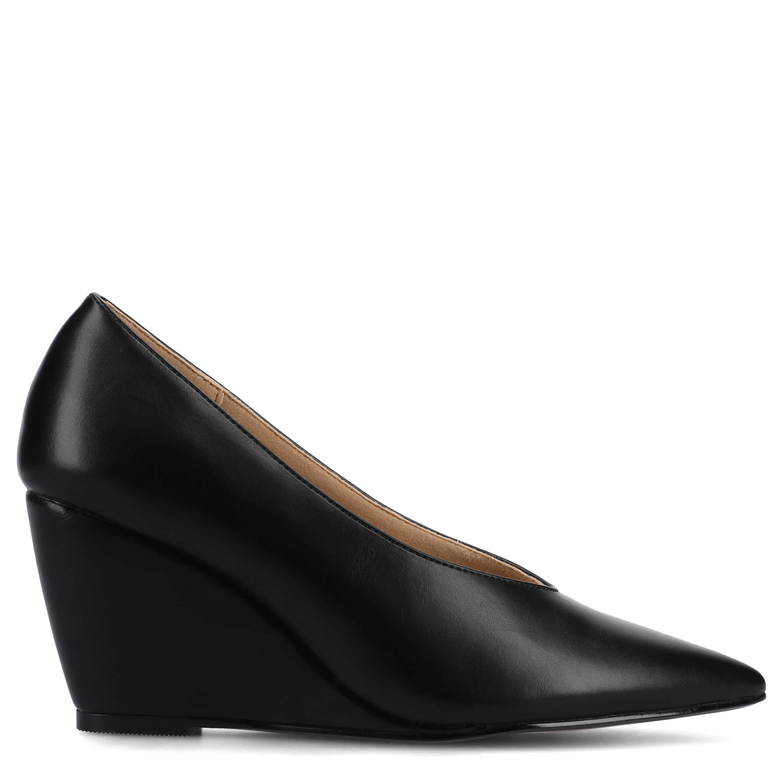 JOURNEE COLLECTION-WOMENS DANIKA WEDGE-BLACK & 