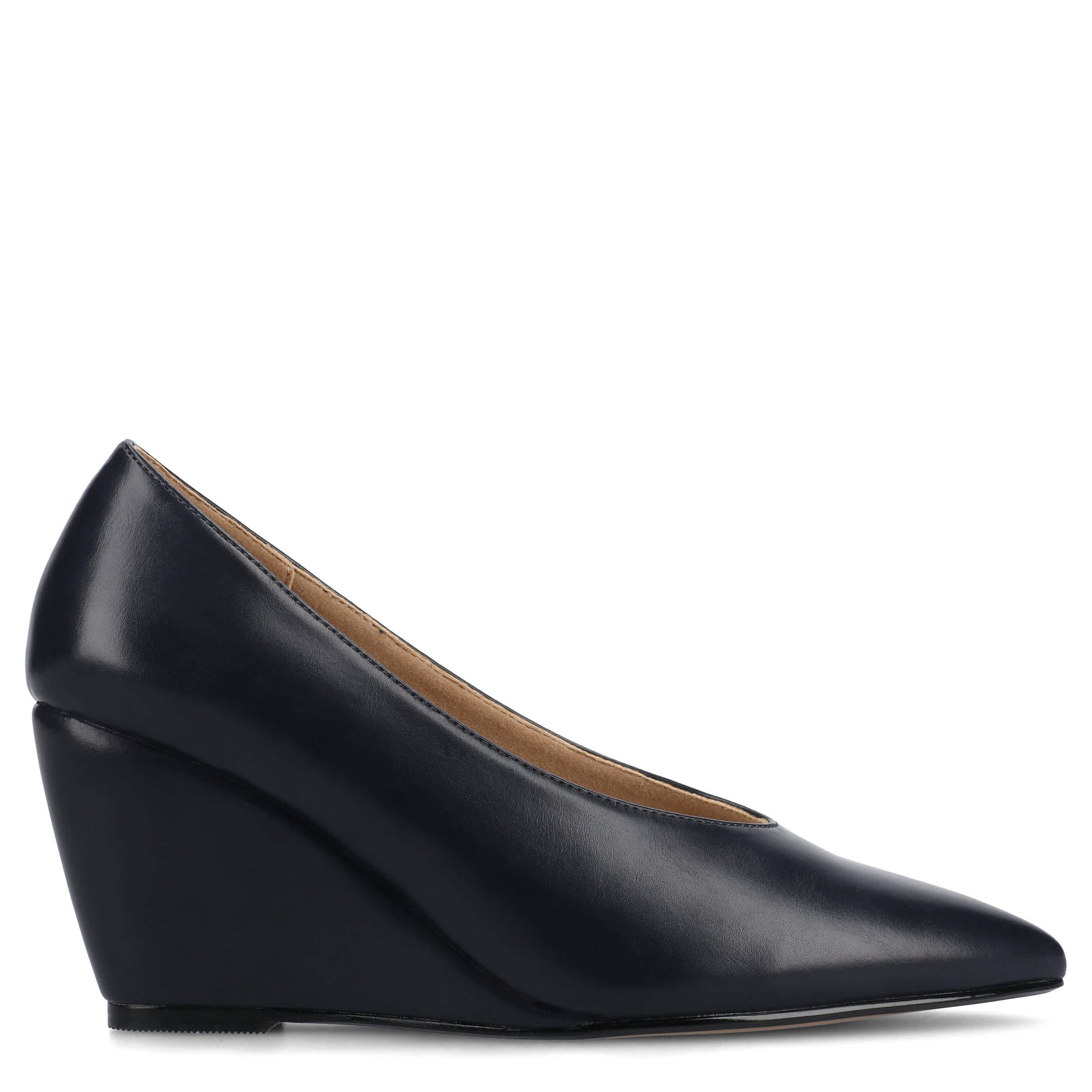JOURNEE COLLECTION-WOMENS DANIKA WEDGE-NAVY & 