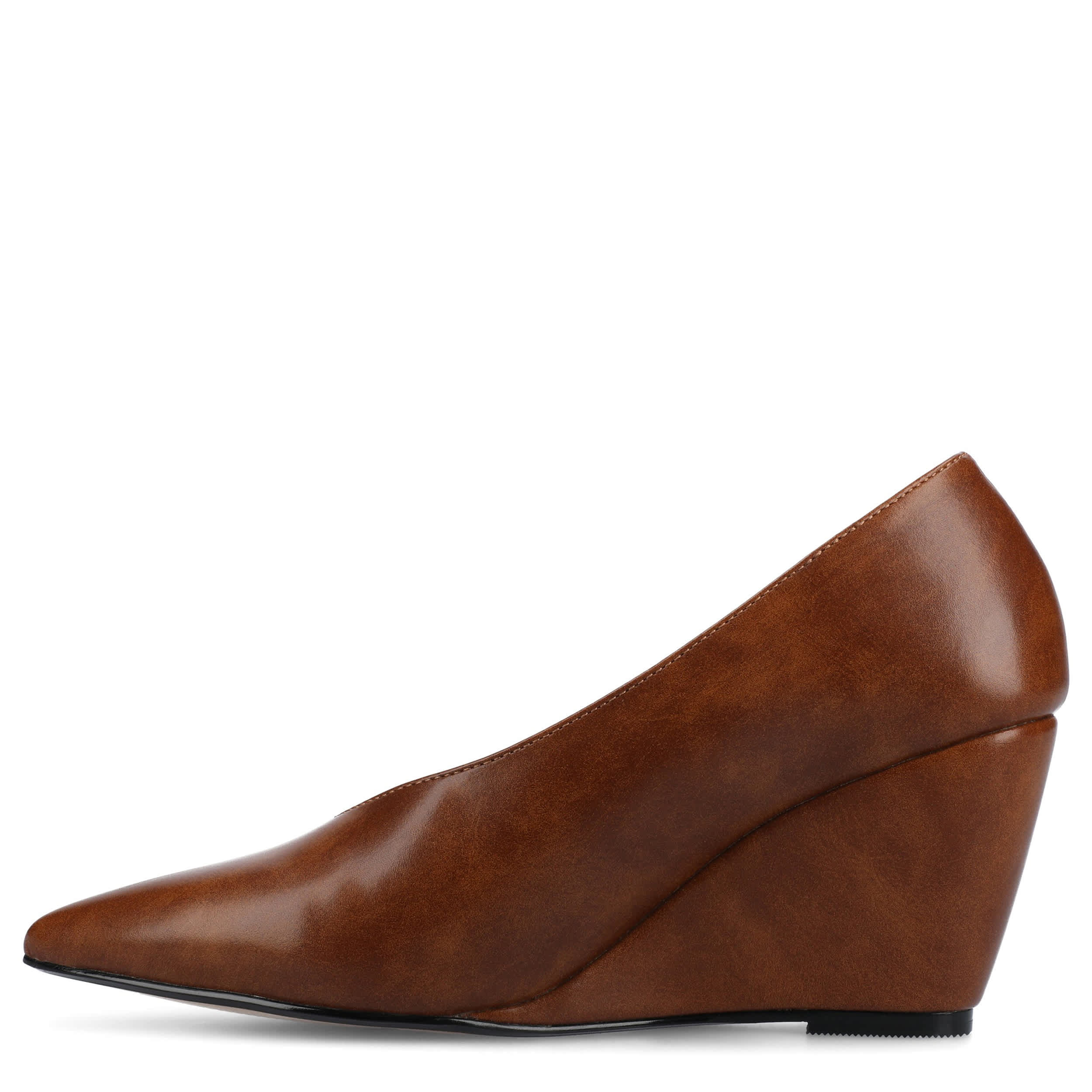 JOURNEE COLLECTION-WOMENS DANIKA WEDGE-COGNAC & 
