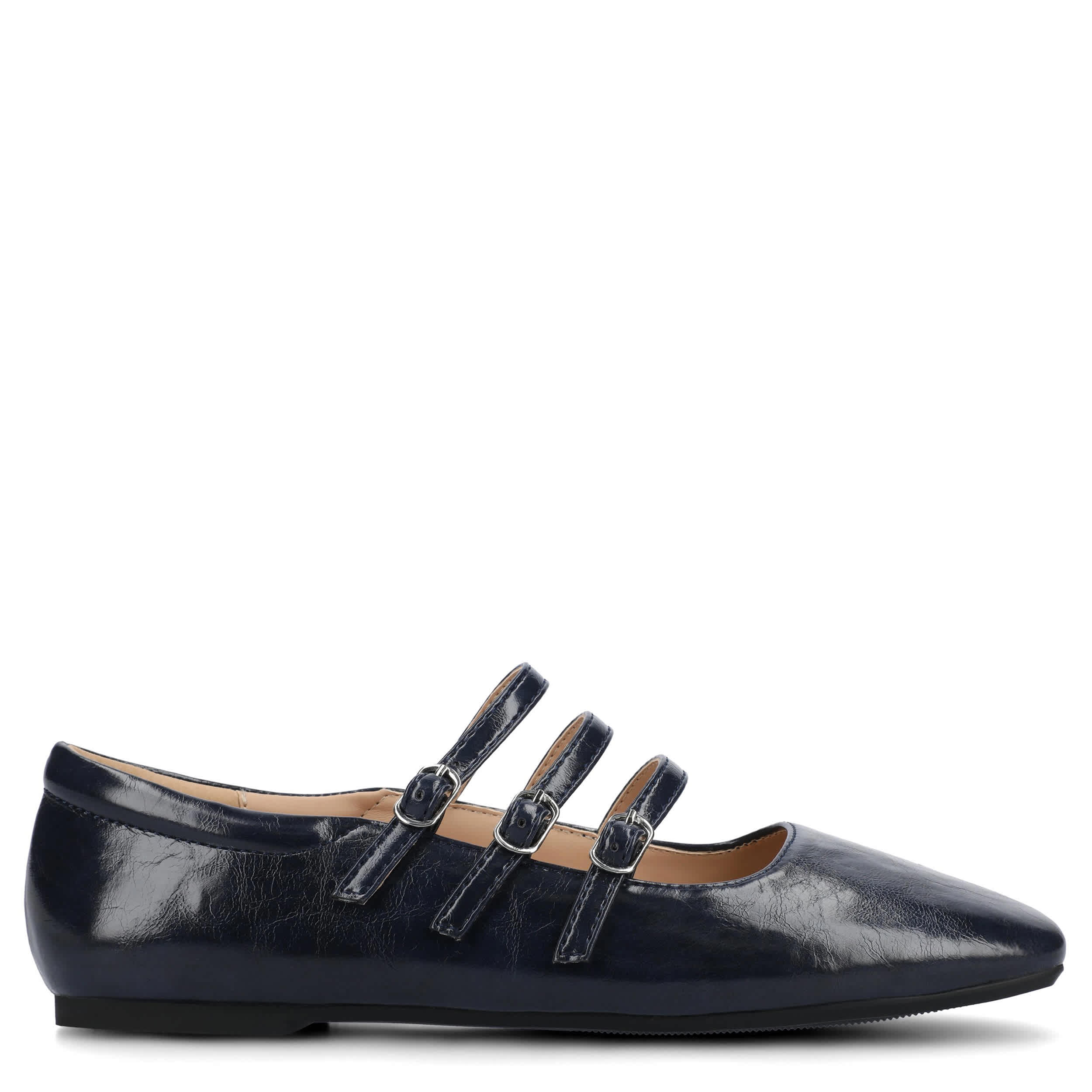 JOURNEE COLLECTION-WOMENS DARLIN FLAT-NAVY & 
