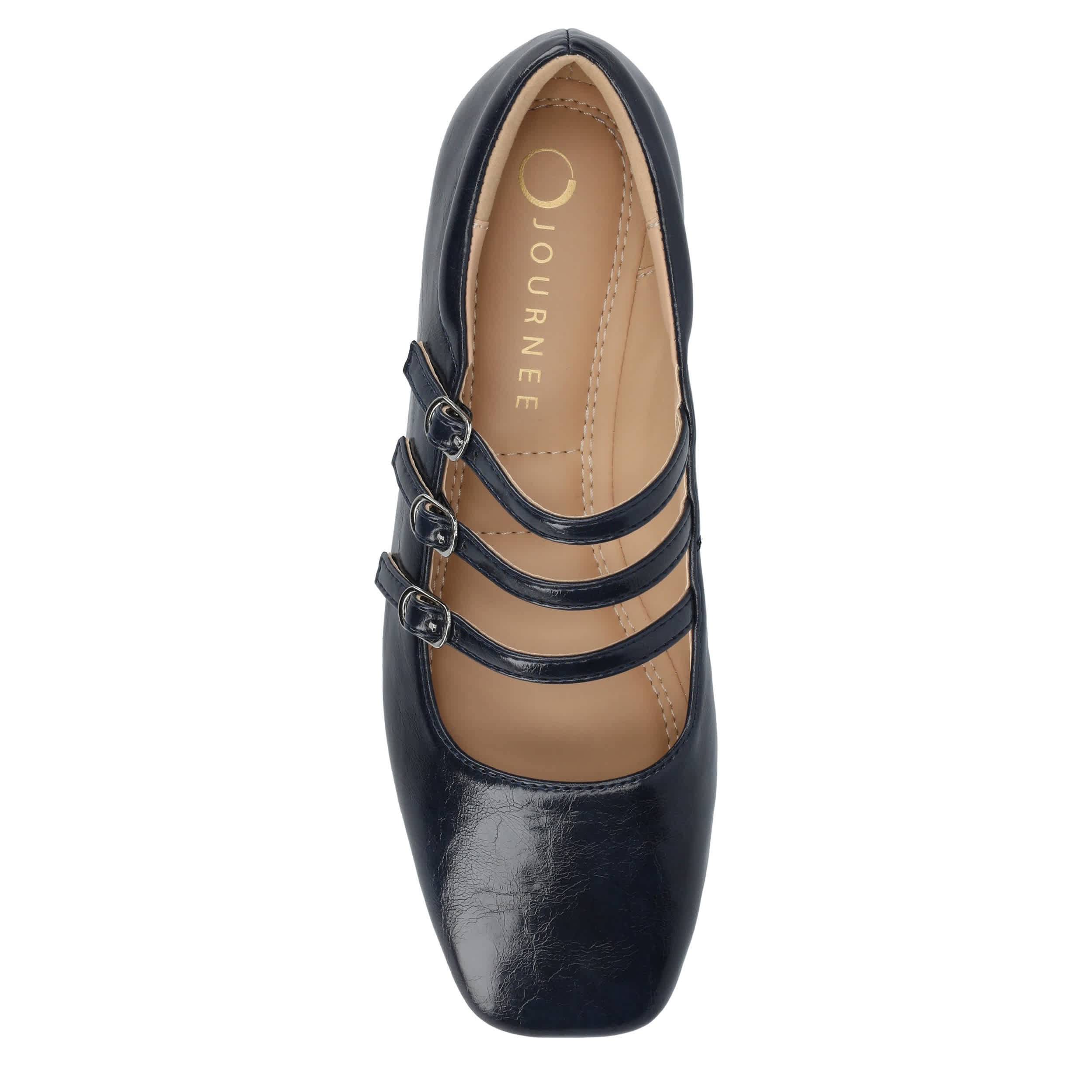 JOURNEE COLLECTION-WOMENS DARLIN FLAT-NAVY & 