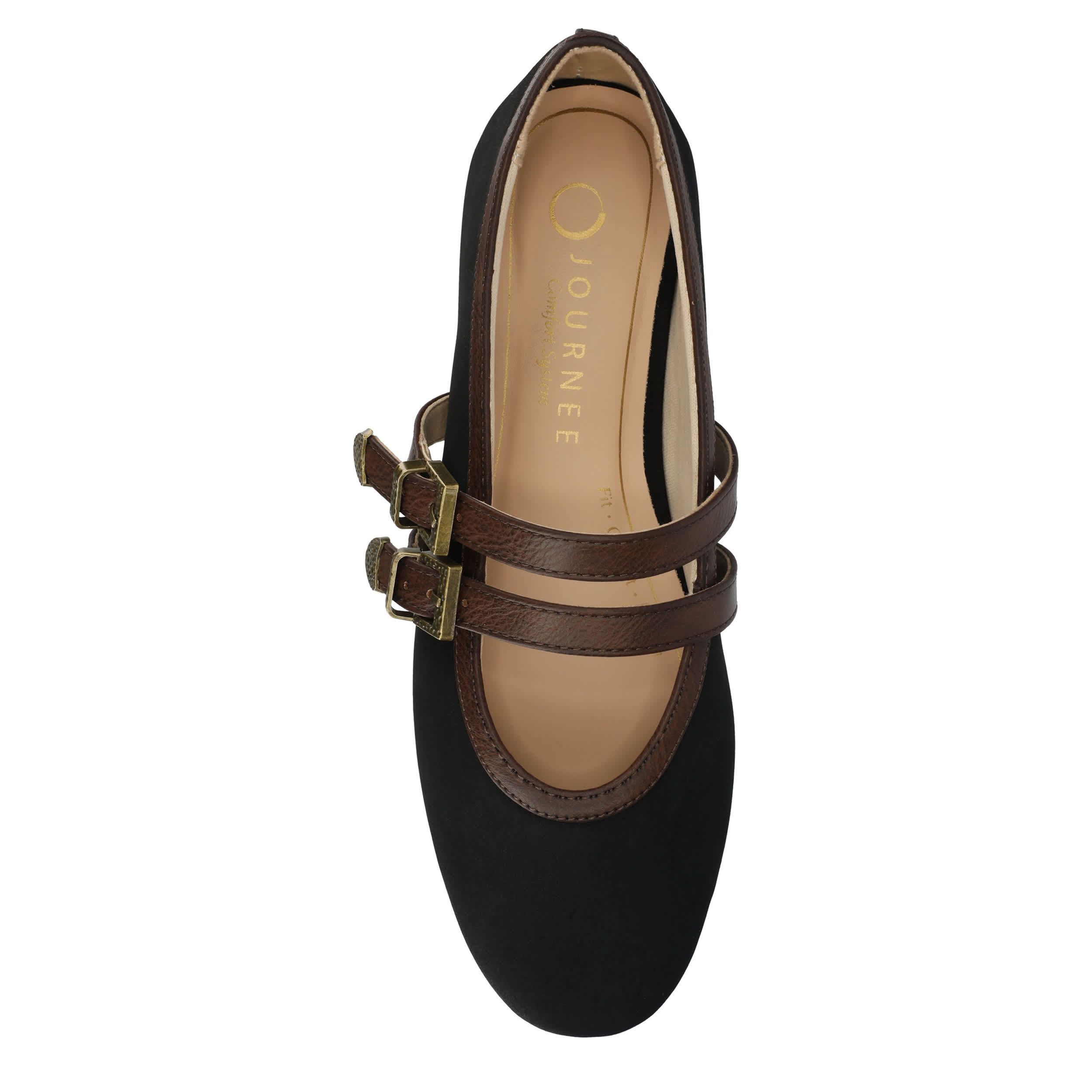JOURNEE COLLECTION-WOMENS FLORENE-BLACK & CHOCOLATE