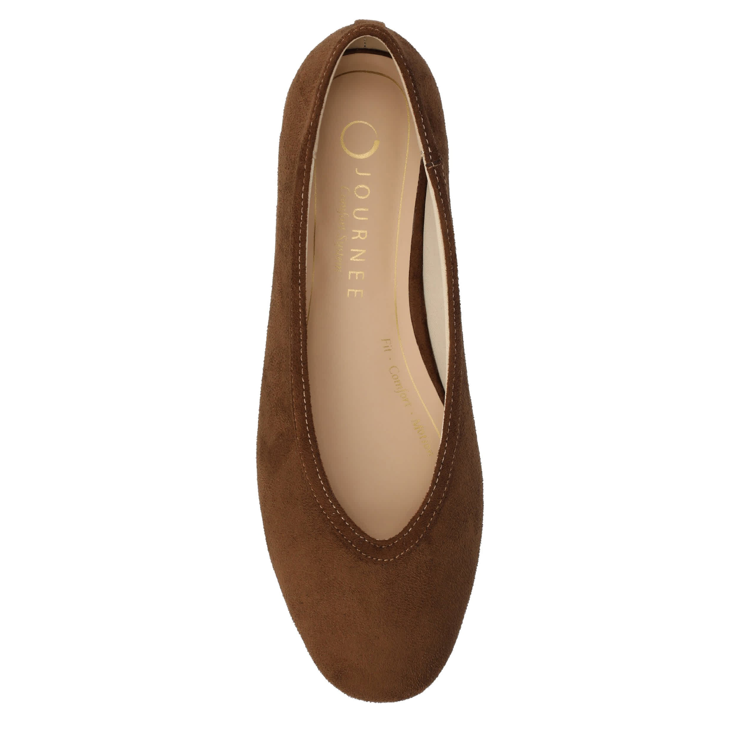 JOURNEE COLLECTION-WOMENS FORTUNE FLAT-TAN & 