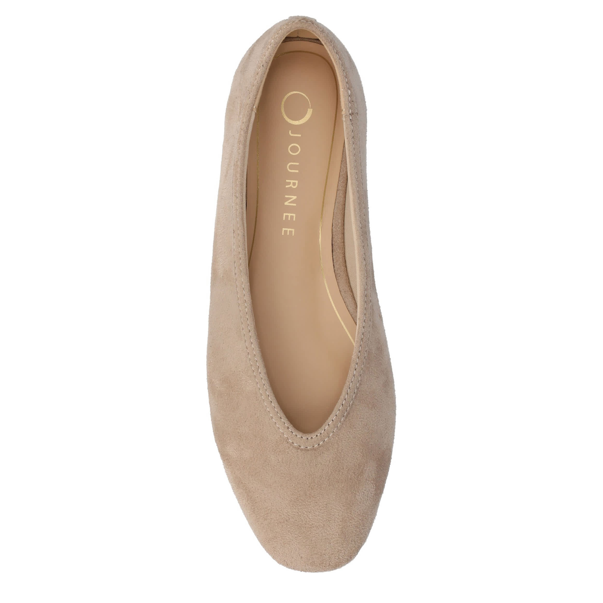 JOURNEE COLLECTION-WOMENS FORTUNE FLAT-TAUPE & 