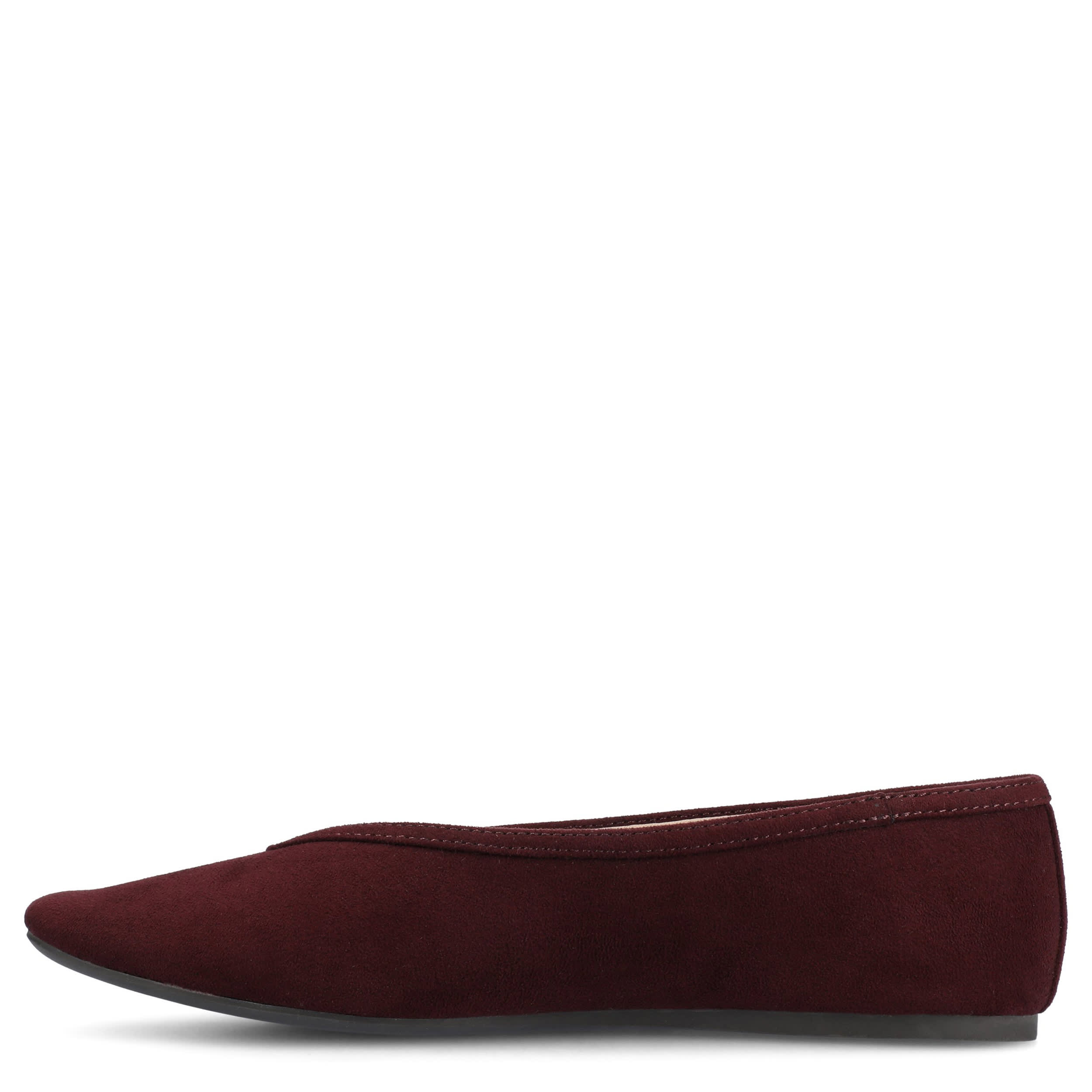 JOURNEE COLLECTION-WOMENS FORTUNE FLAT-BURGUNDY & 