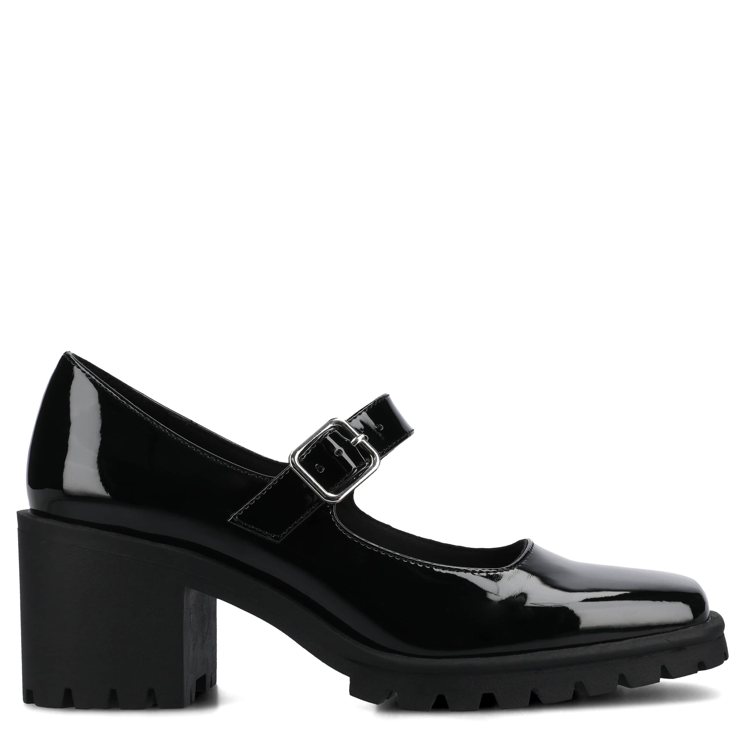 JOURNEE COLLECTION-WOMENS GLADYS PUMP-BLACK & 