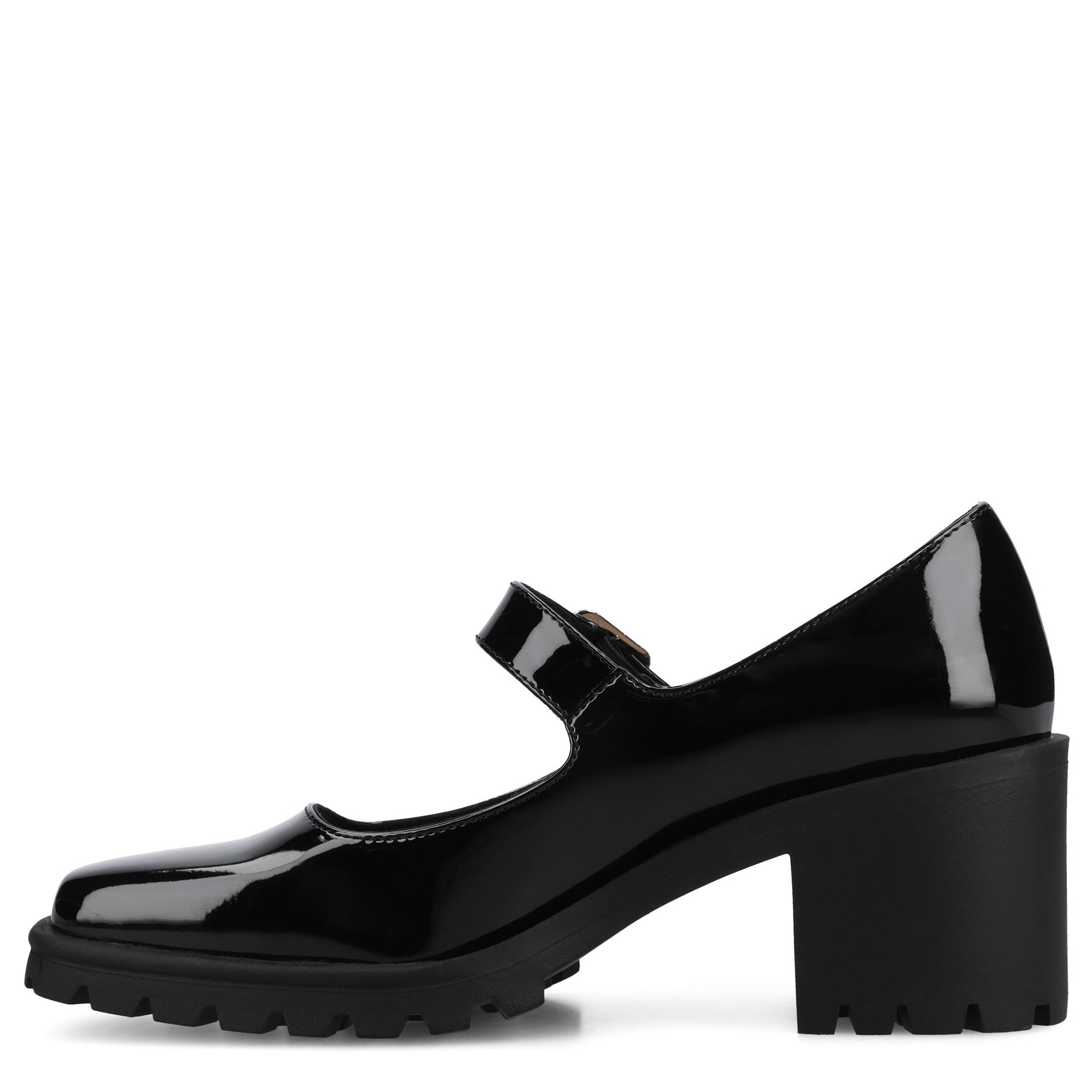 JOURNEE COLLECTION-WOMENS GLADYS PUMP-BLACK & 