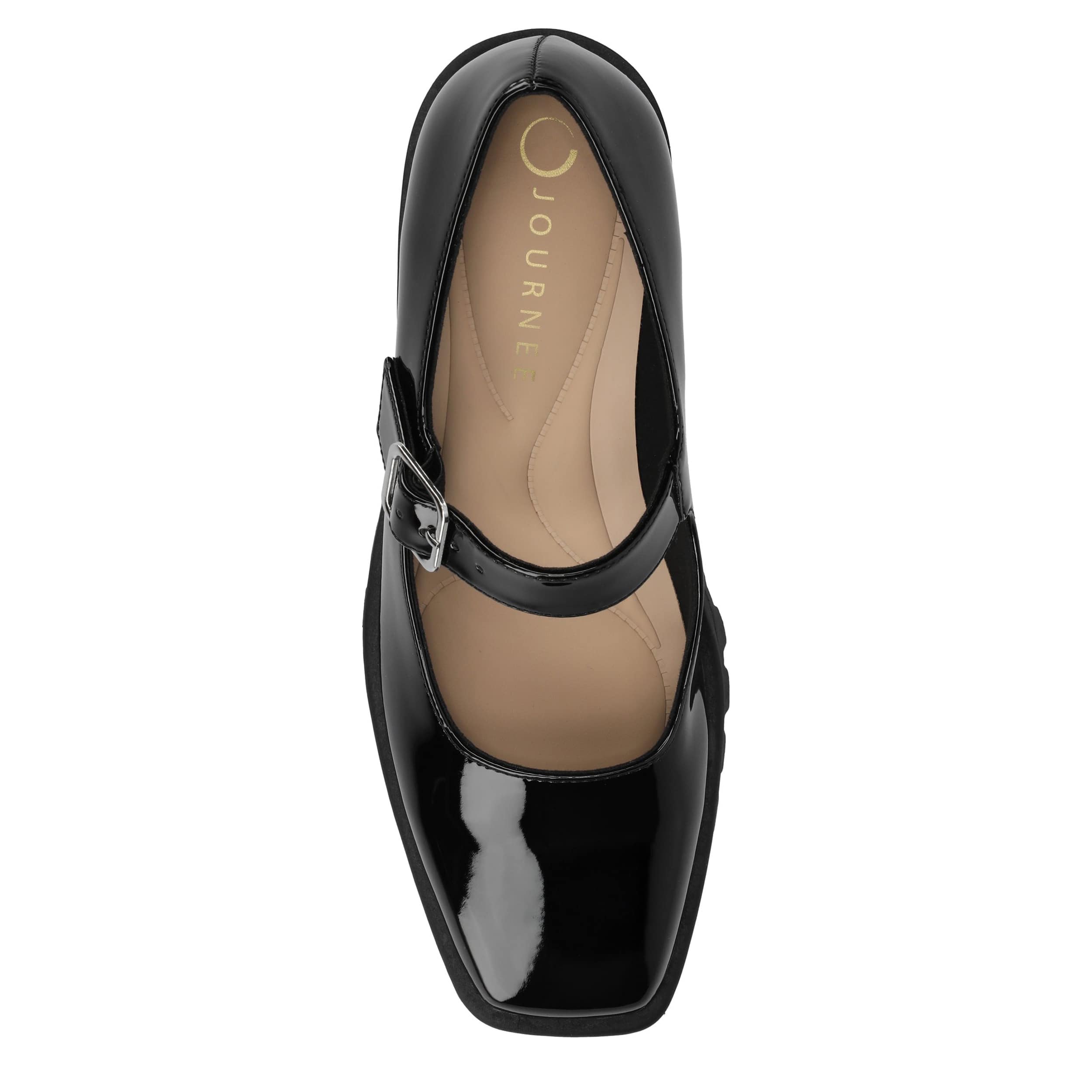 JOURNEE COLLECTION-WOMENS GLADYS PUMP-BLACK & 