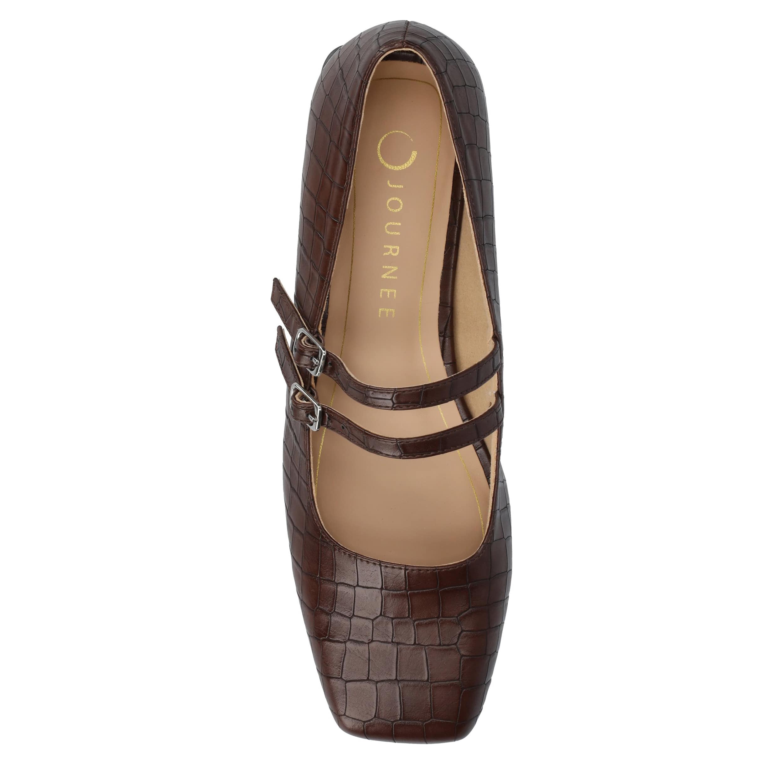 JOURNEE COLLECTION-WOMENS GREDAH FLAT-BROWN & 
