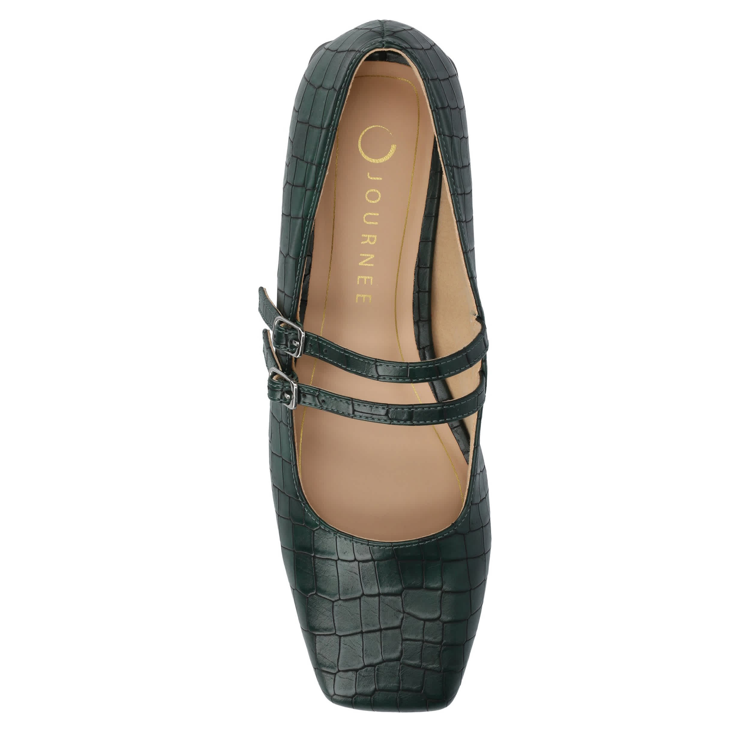 JOURNEE COLLECTION-WOMENS GREDAH FLAT-GREEN & 