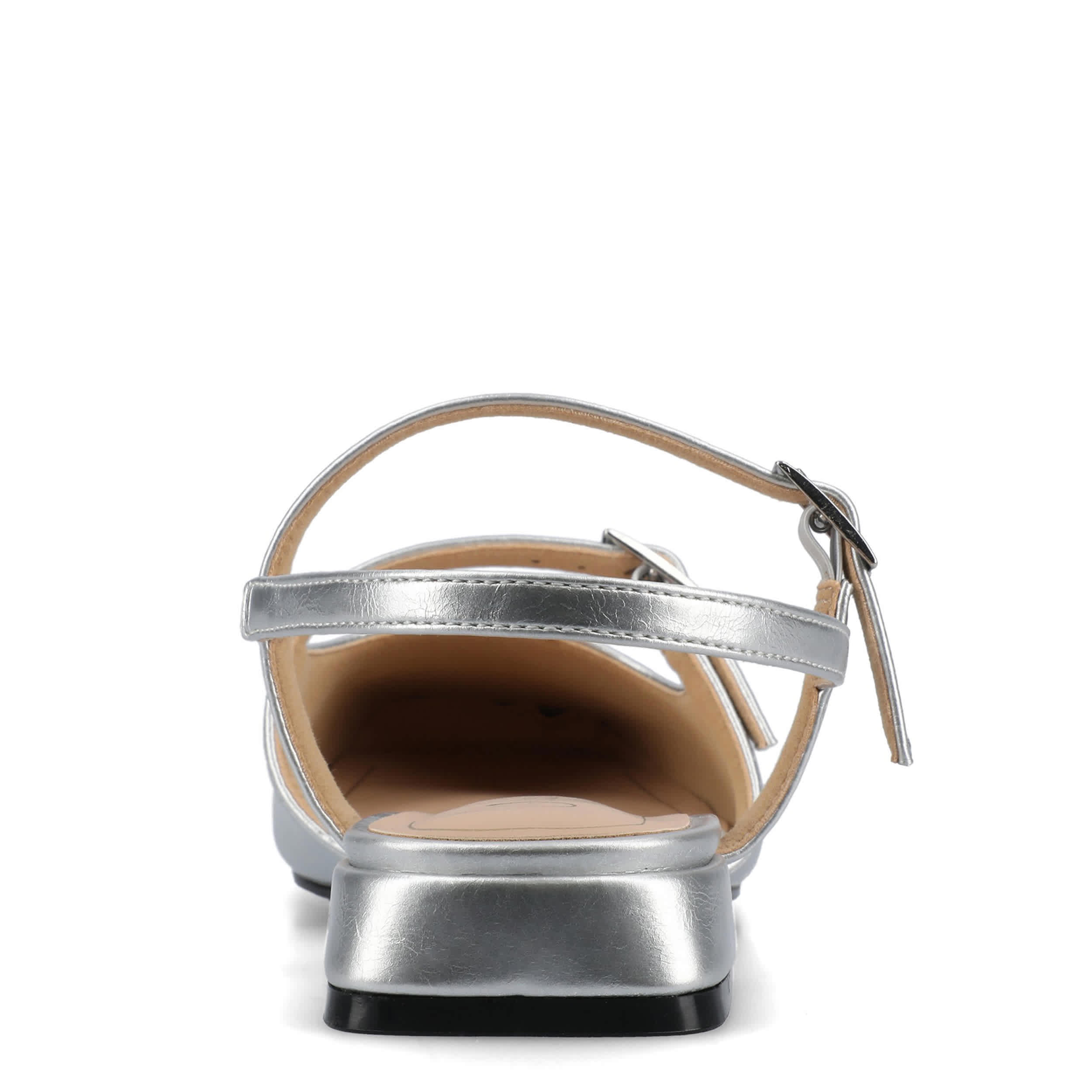 JOURNEE COLLECTION-WOMENS GRETCHENN FLAT-SILVER & 