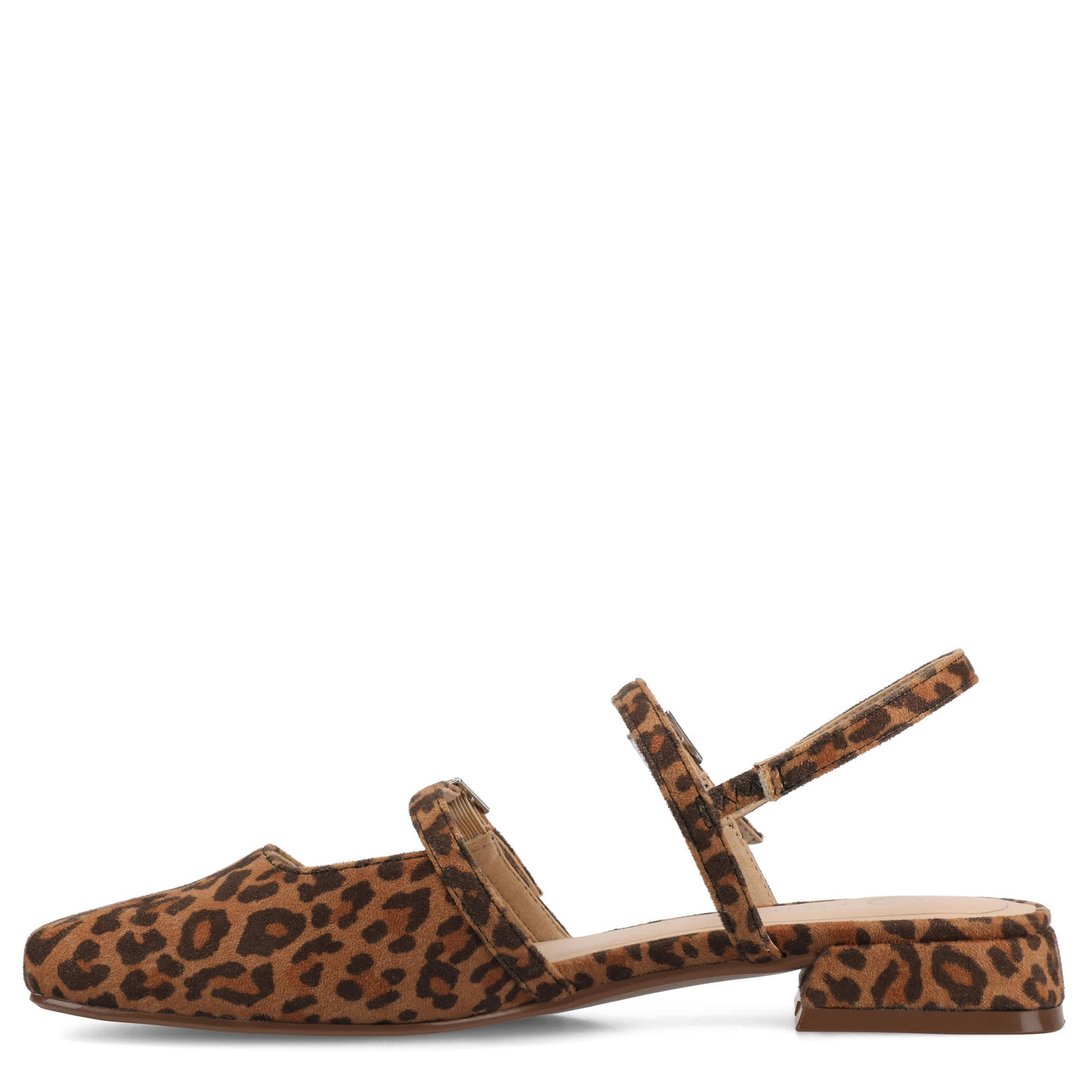 JOURNEE COLLECTION-WOMENS GRETCHENN FLAT-LEOPARD & CAMEL