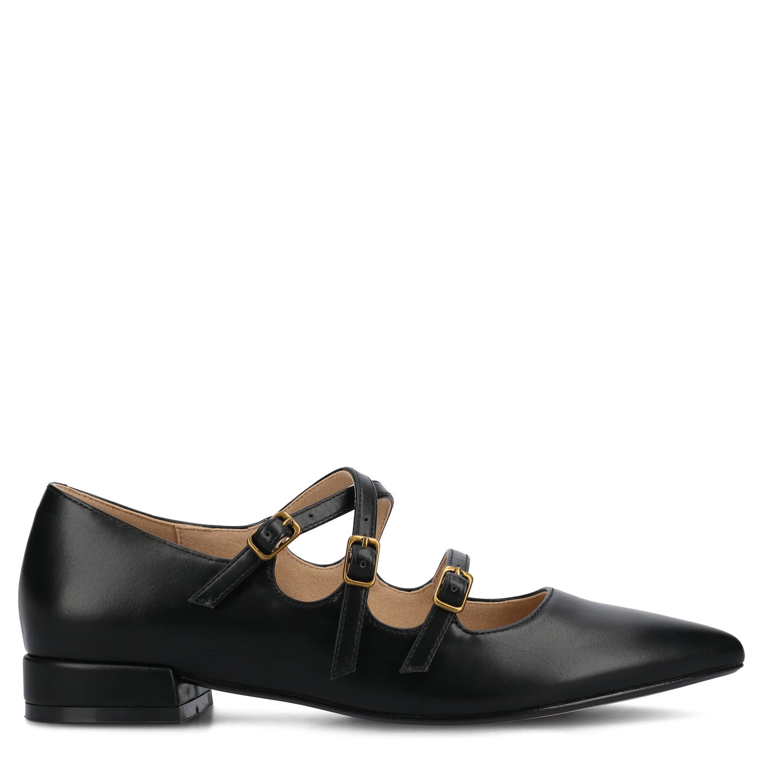 JOURNEE COLLECTION-WOMENS GRETAL FLAT-BLACK & 