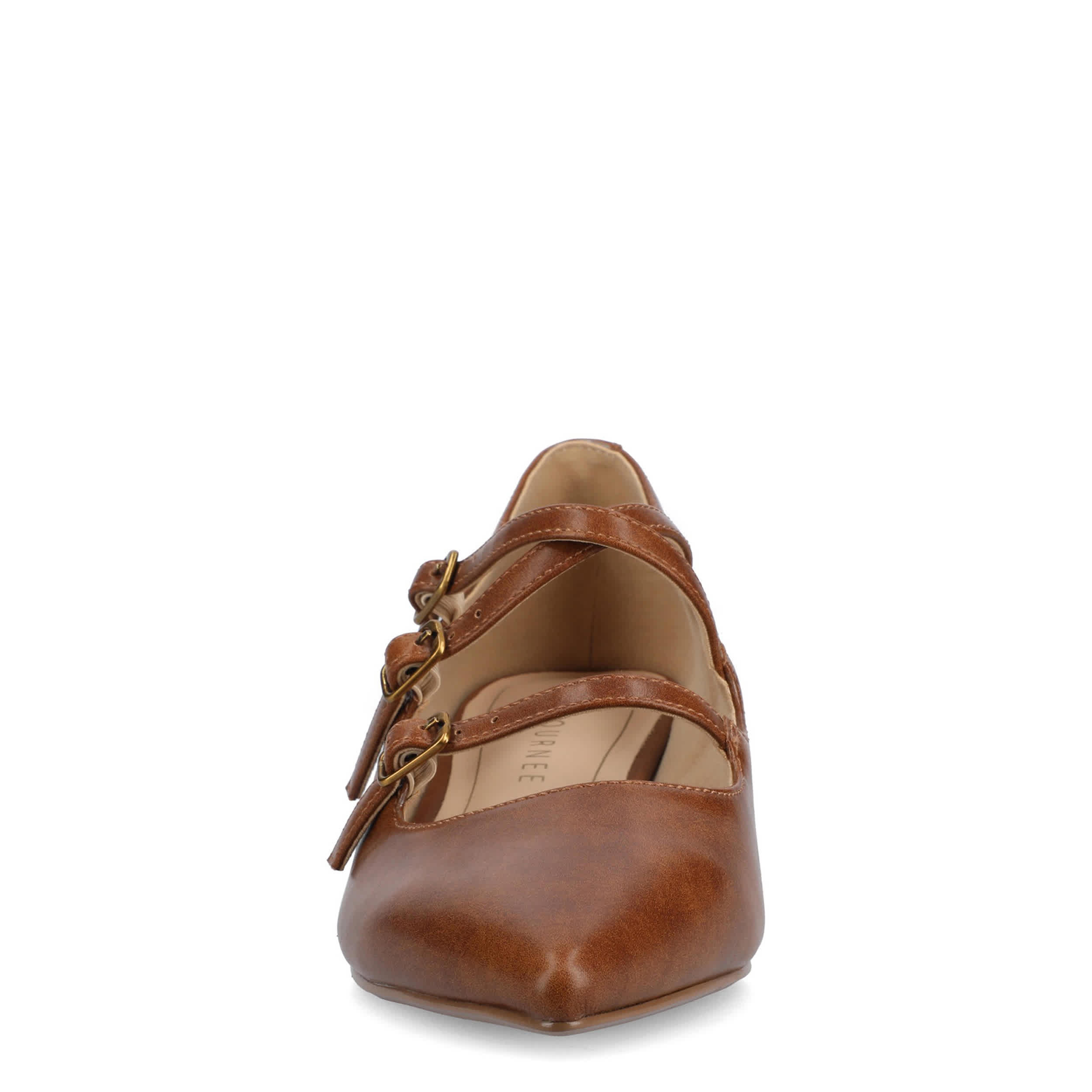 JOURNEE COLLECTION-WOMENS GRETAL FLAT-COGNAC & 