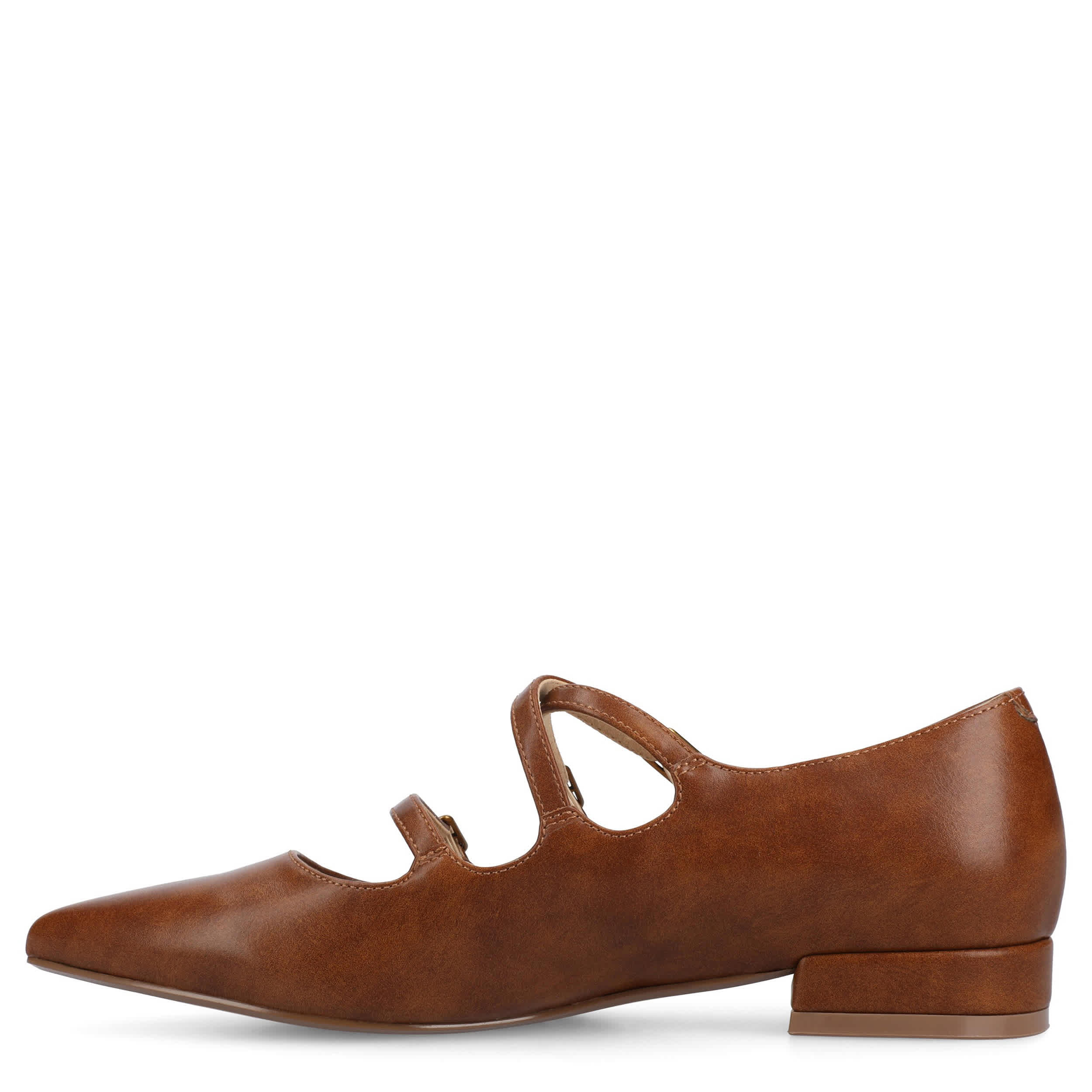 JOURNEE COLLECTION-WOMENS GRETAL FLAT-COGNAC & 
