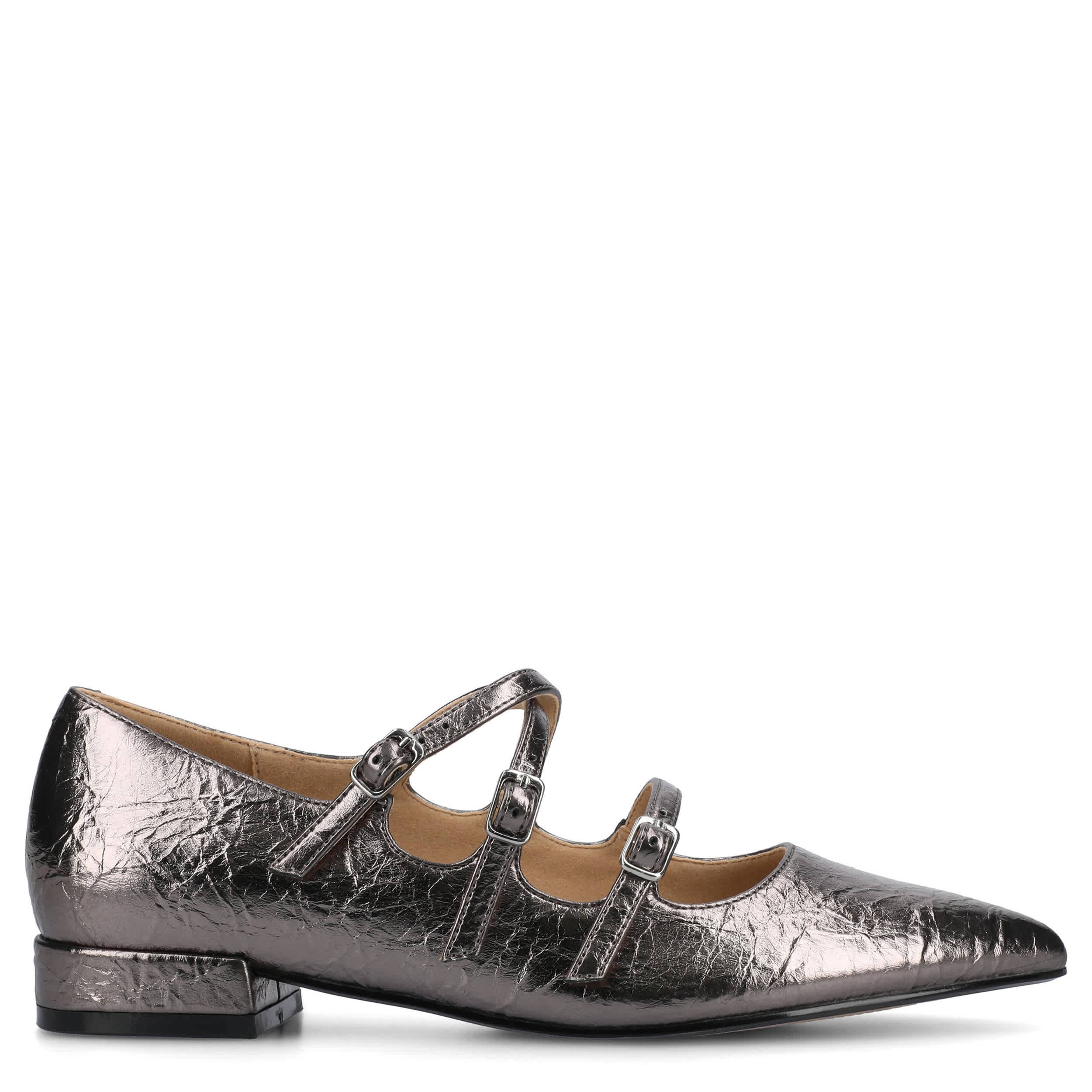 JOURNEE COLLECTION-WOMENS GRETAL FLAT-PEWTER & 