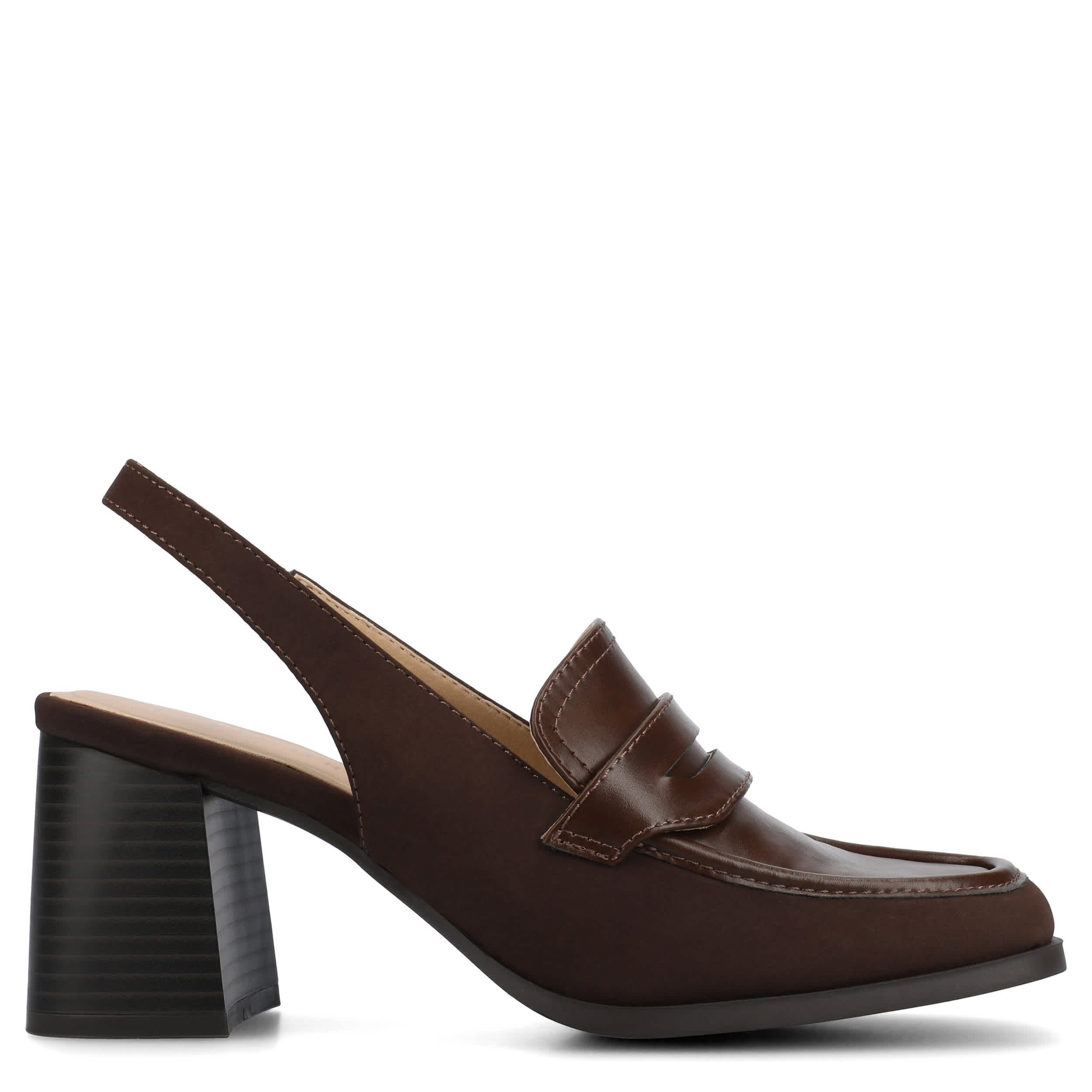 JOURNEE COLLECTION-WOMENS HENRIKA PUMP-CHOCOLATE & 