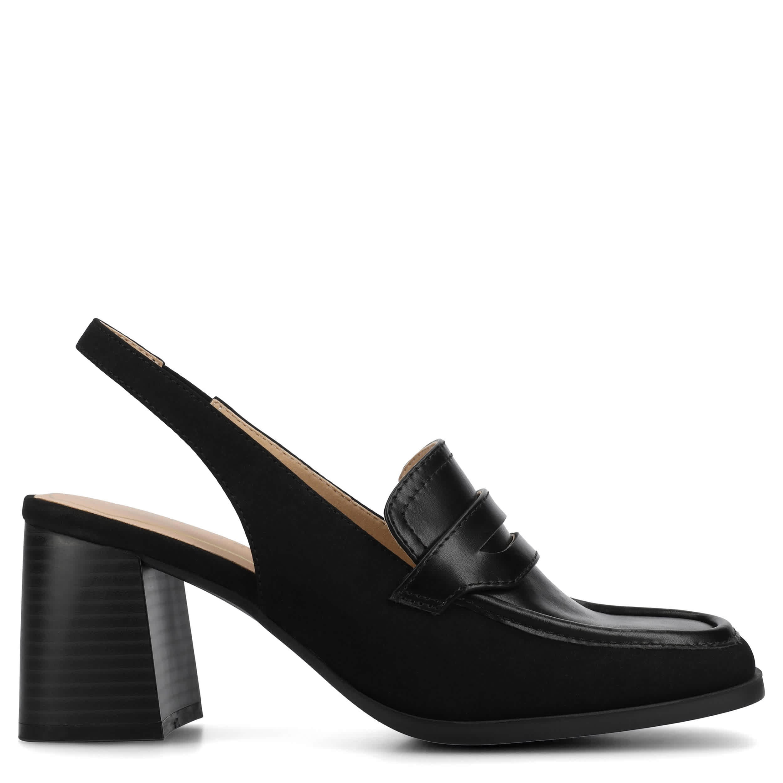 JOURNEE COLLECTION-WOMENS HENRIKA PUMP-BLACK & 