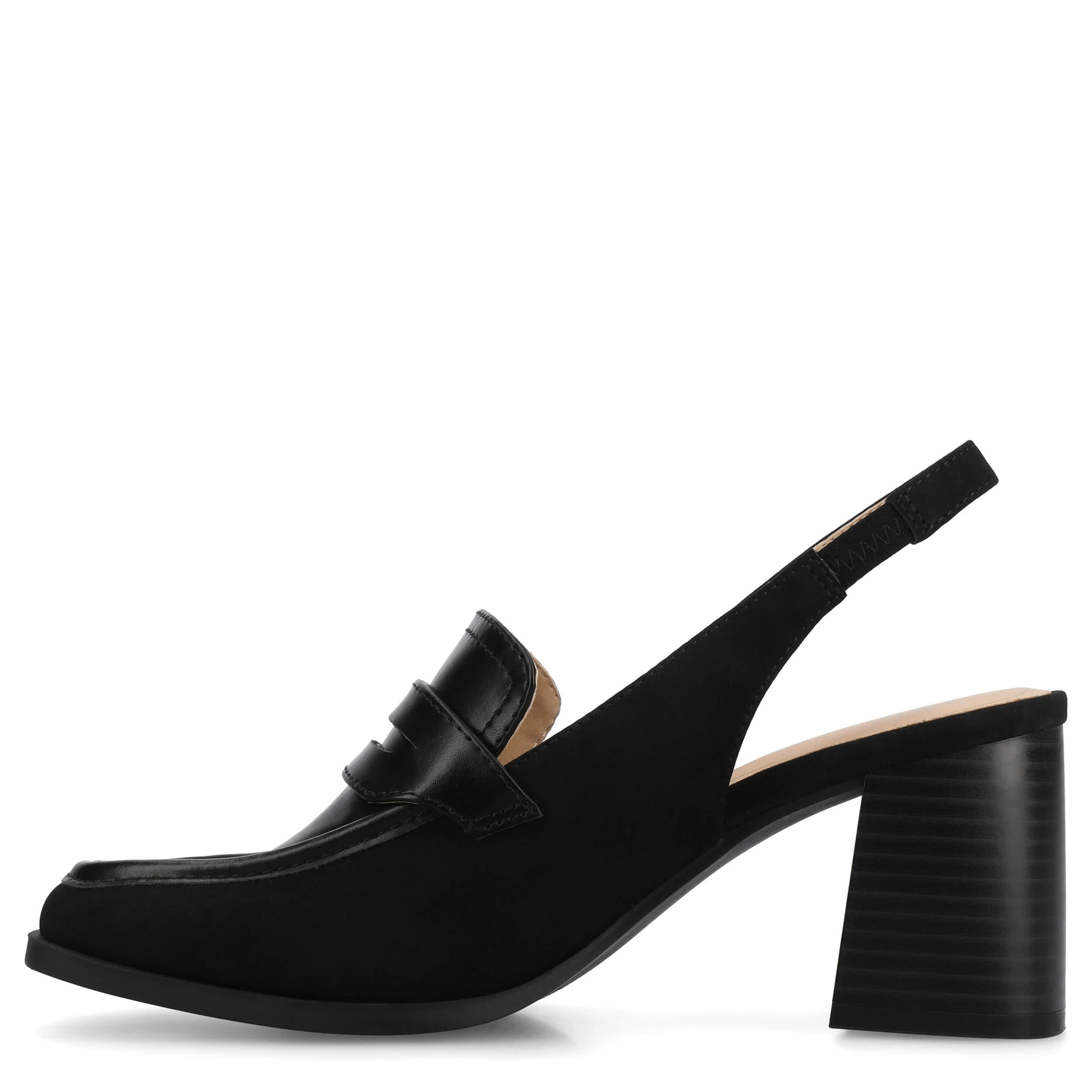 JOURNEE COLLECTION-WOMENS HENRIKA PUMP-BLACK & 
