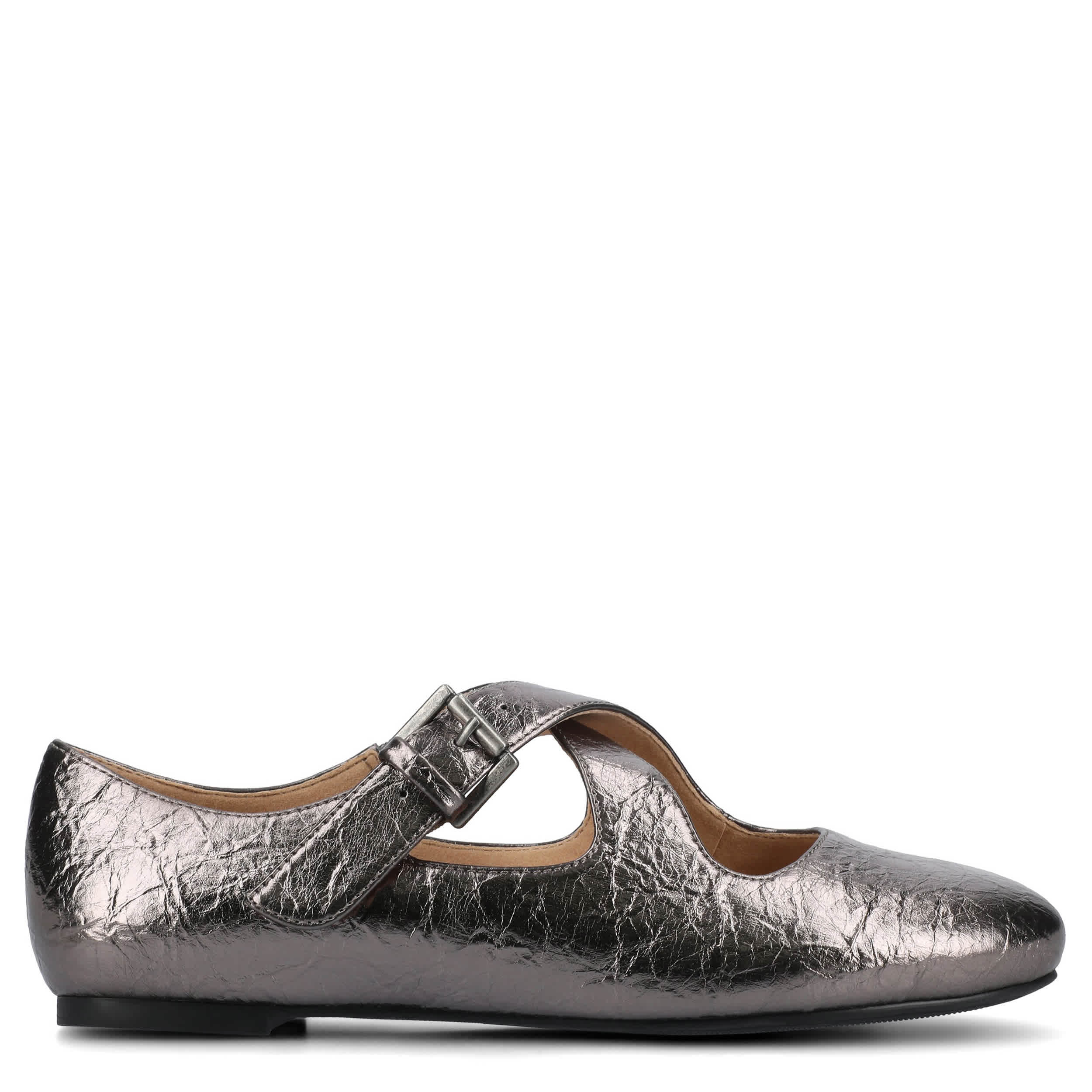JOURNEE COLLECTION-WOMENS IVANNA FLAT-PEWTER & 