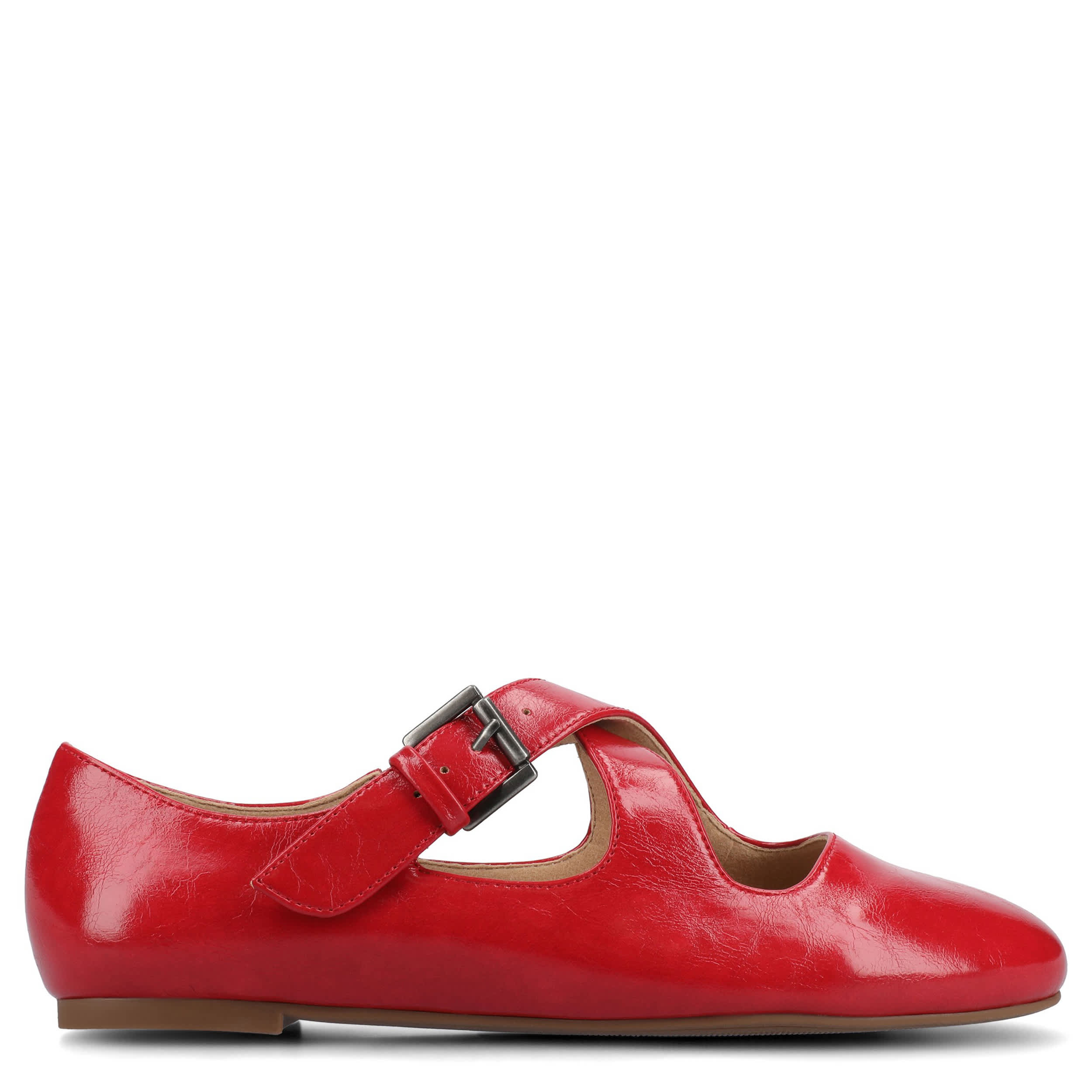 JOURNEE COLLECTION-WOMENS IVANNA FLAT-RED & 