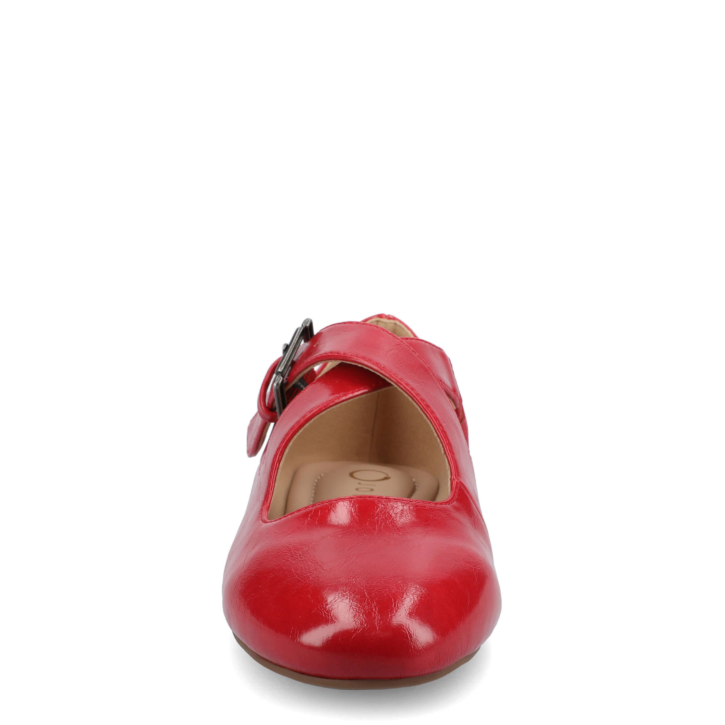 JOURNEE COLLECTION-WOMENS IVANNA FLAT-RED & 