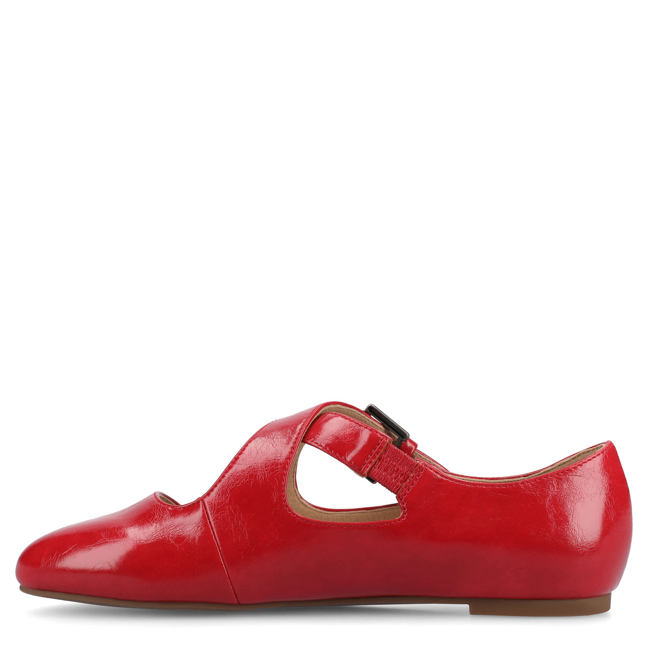 JOURNEE COLLECTION-WOMENS IVANNA FLAT-RED & 