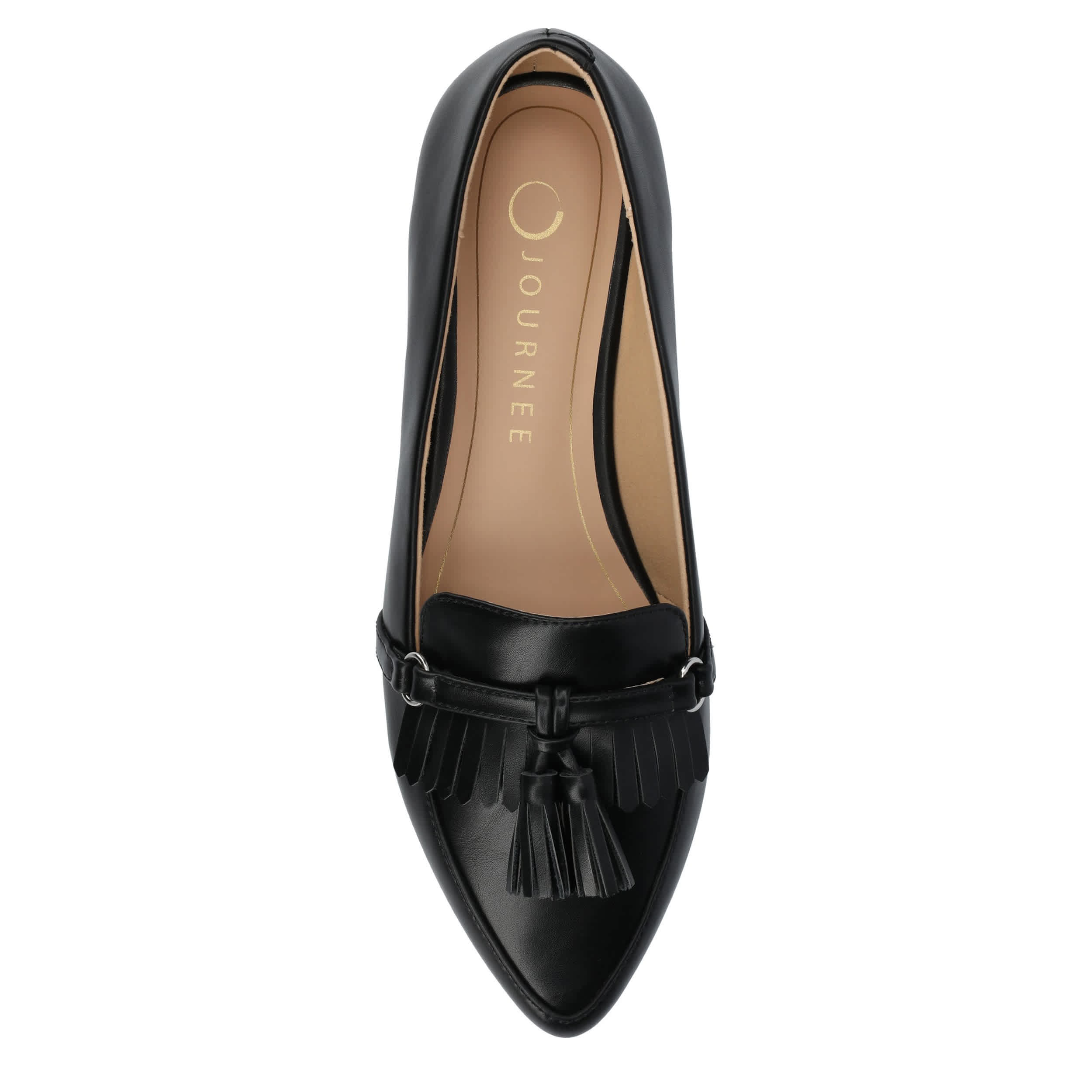 JOURNEE COLLECTION-WOMENS JANNAH LOAFER-BLACK & 