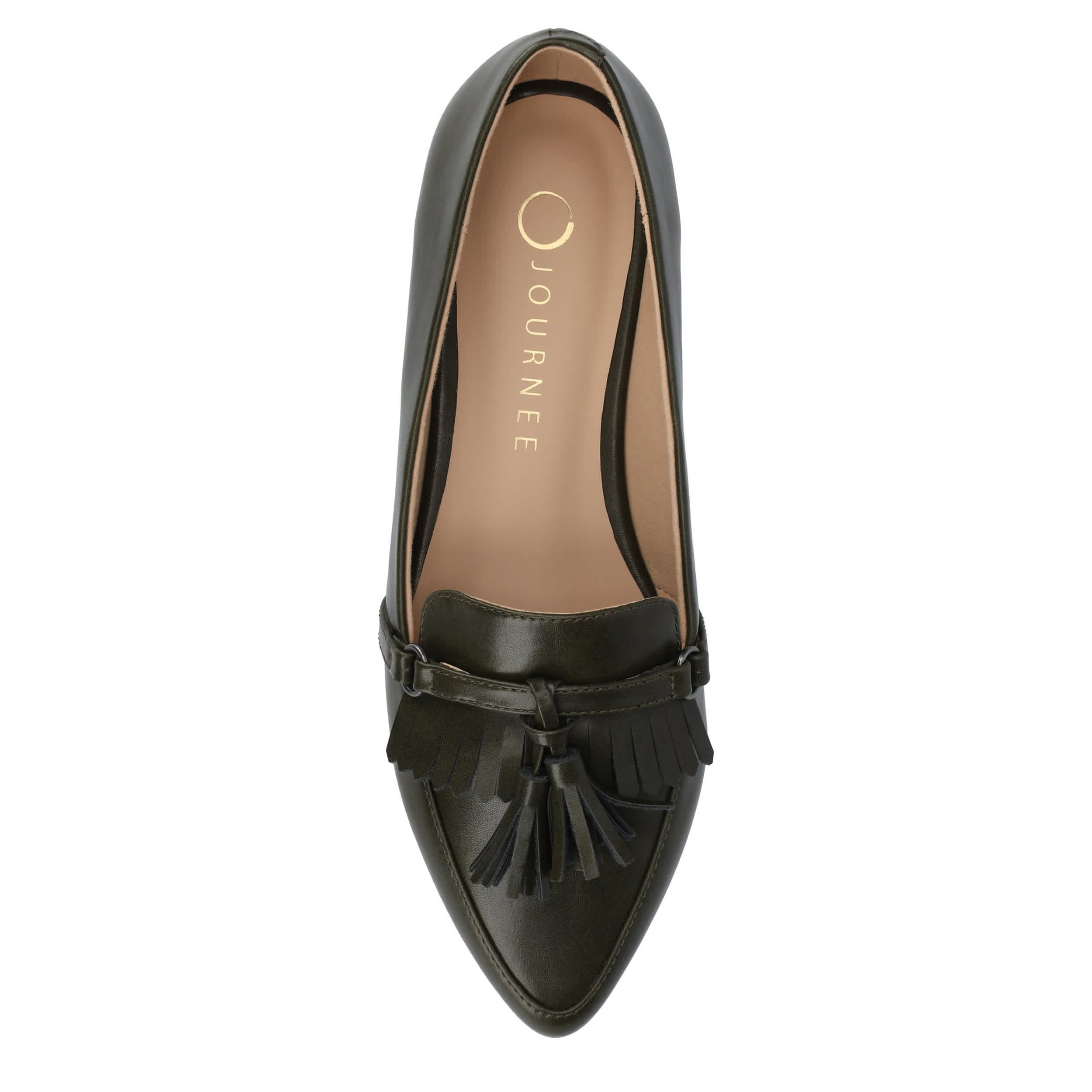 JOURNEE COLLECTION-WOMENS JANNA LOAFER-OLIVE & 