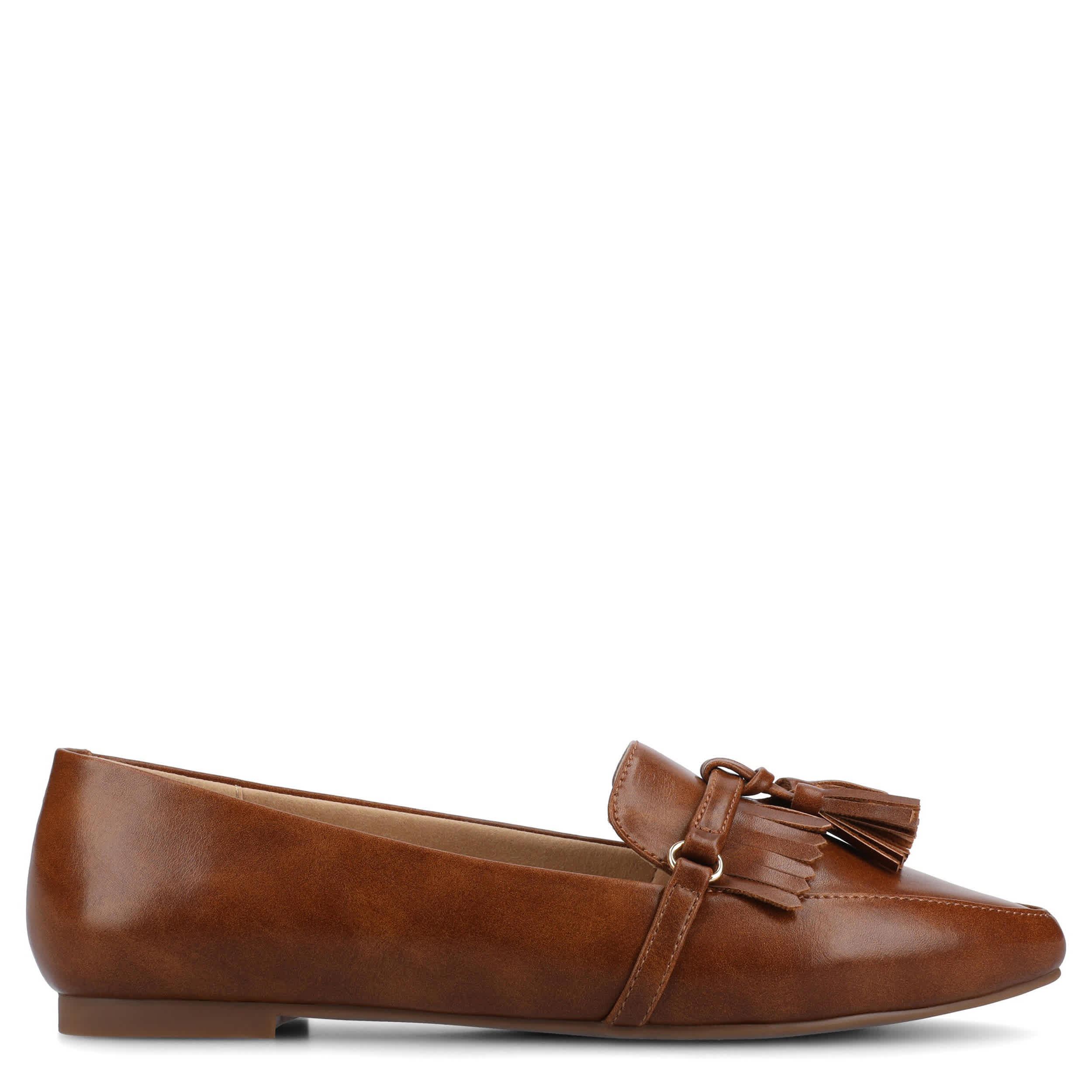 JOURNEE COLLECTION-WOMENS JANNAH LOAFER-COGNAC & 