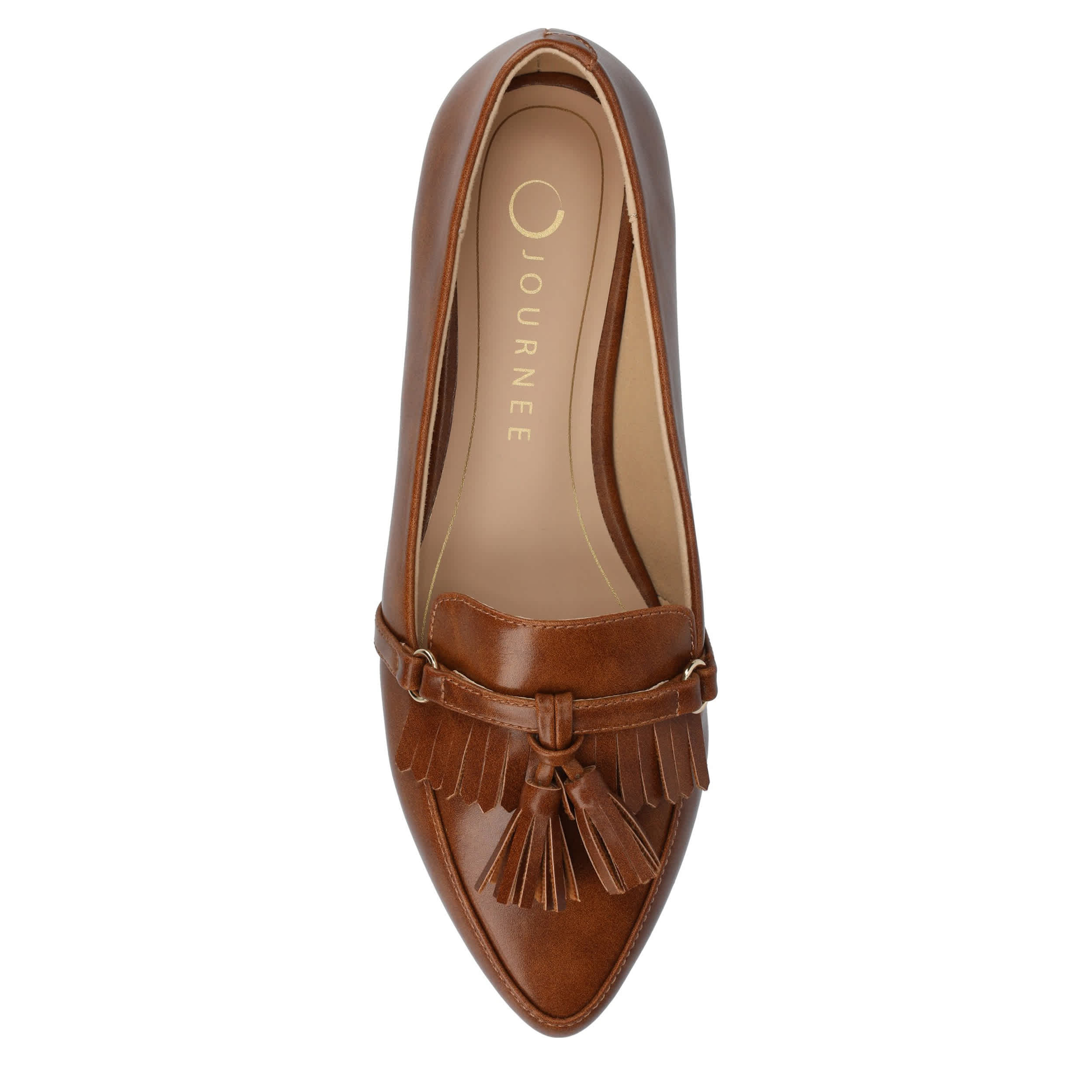JOURNEE COLLECTION-WOMENS JANNAH LOAFER-COGNAC & 
