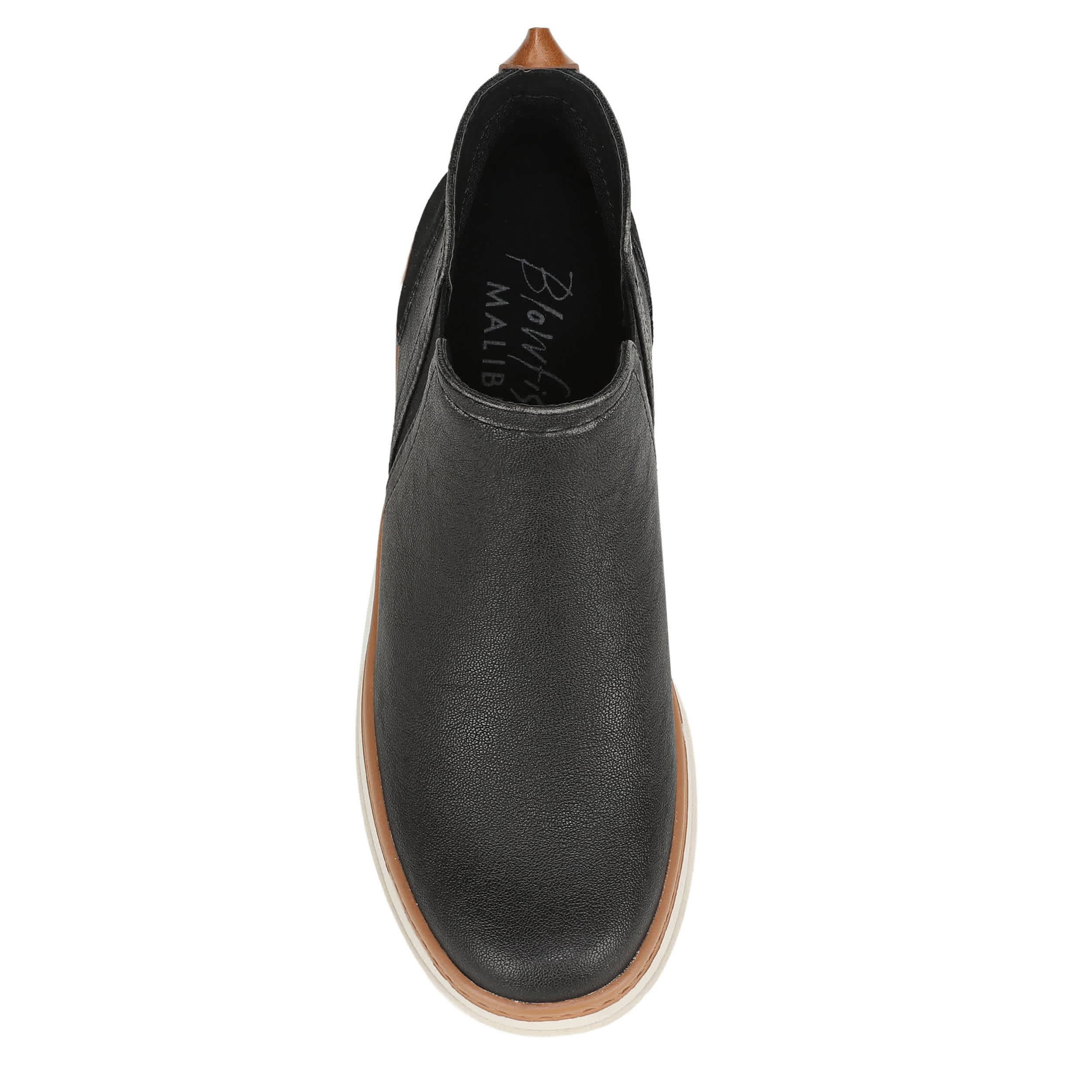 BLOWFISH MALIBU-WOMENS CHARMING SLIP ON SNEAKER BOOT-BLACK & 