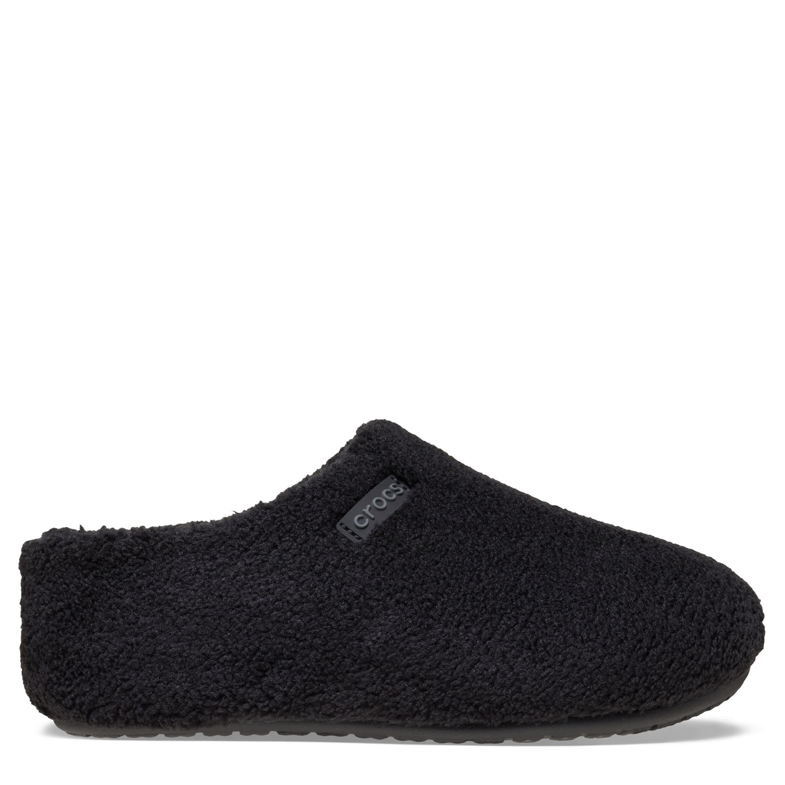 CROCS-WOMENS CLASSIC CAFE SLIPPER CLOG-BLACK & 