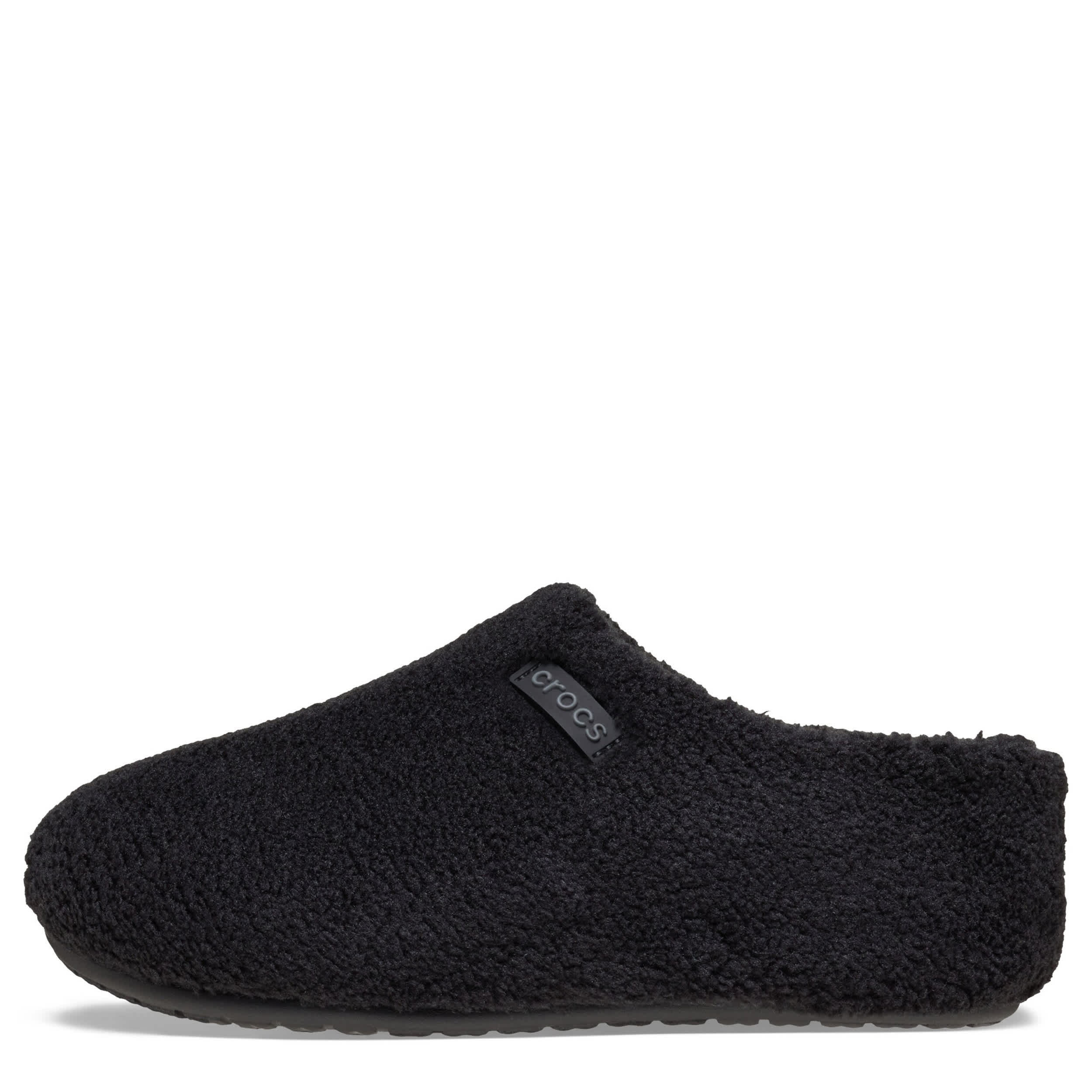 CROCS-WOMENS CLASSIC CAFE SLIPPER CLOG-BLACK & 