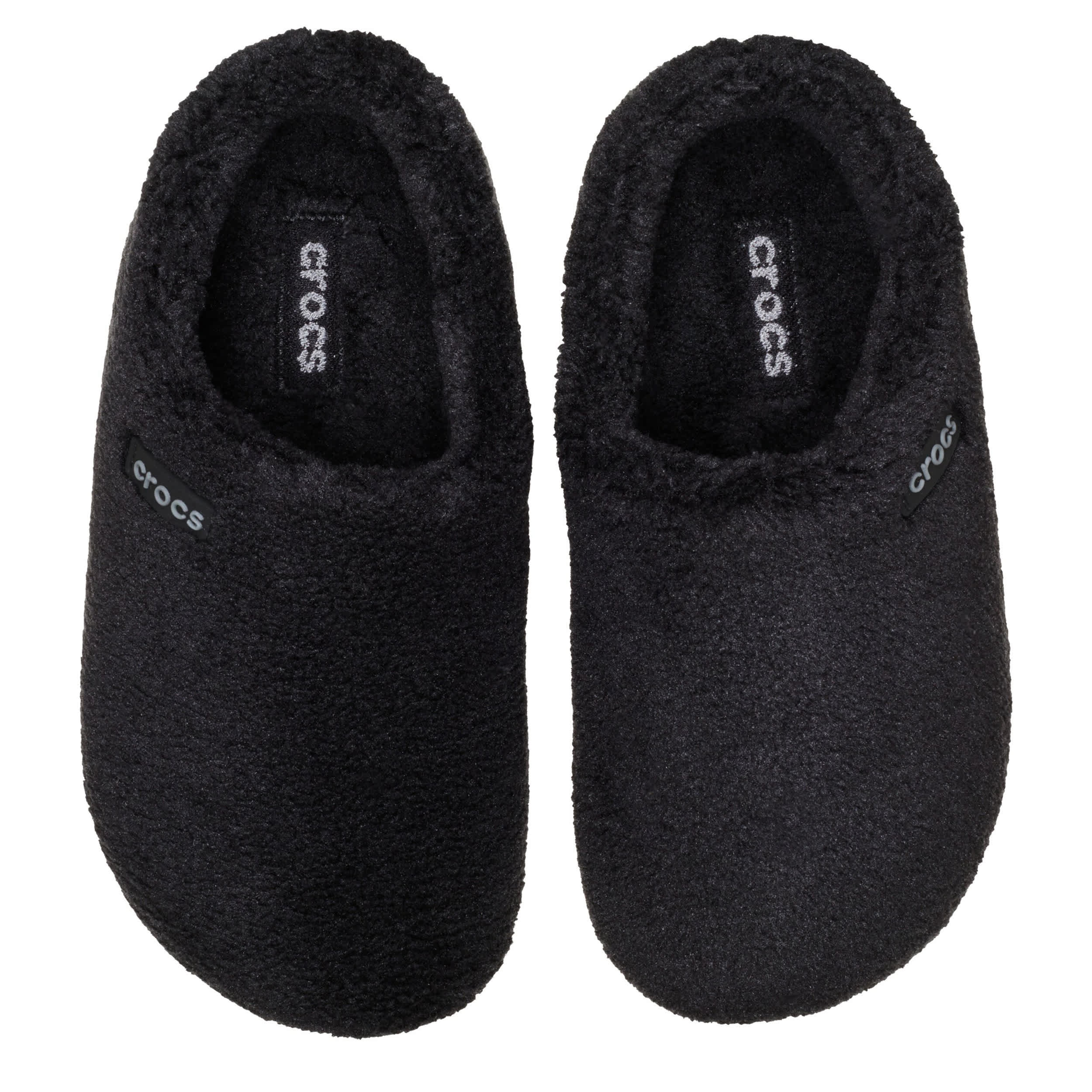 CROCS-WOMENS CLASSIC CAFE SLIPPER CLOG-BLACK & 